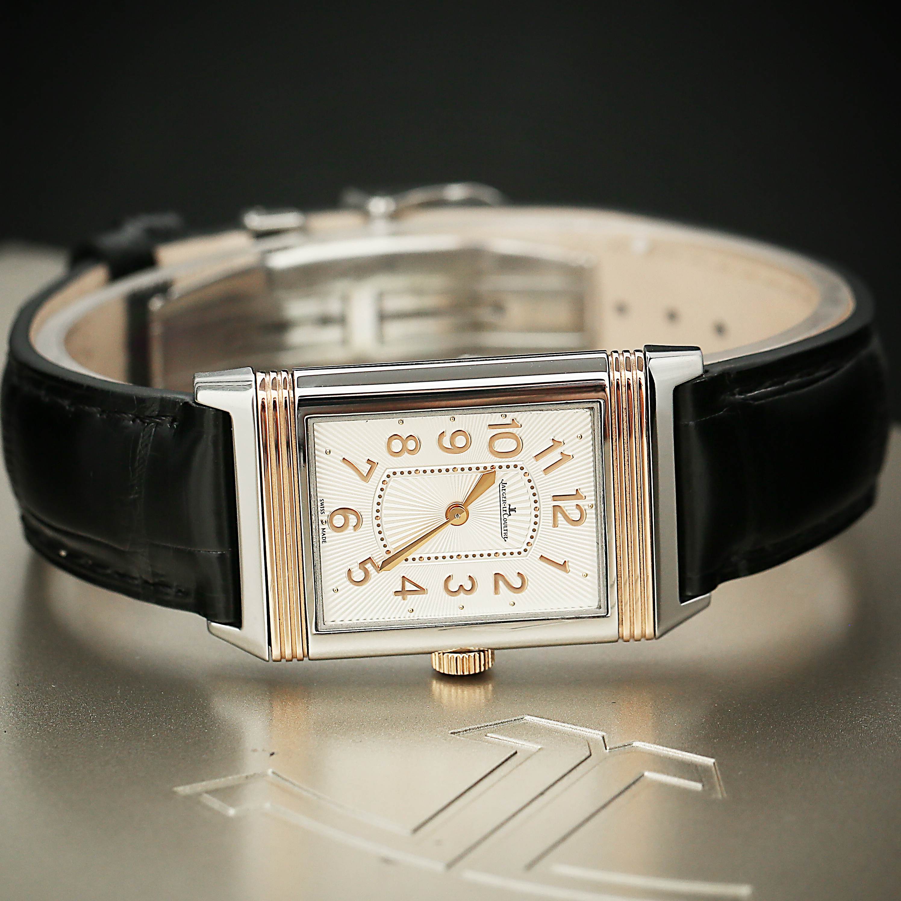 Reverso Grande Lady Rose Gold & Steel Silver Dial 24mm Product Image 2