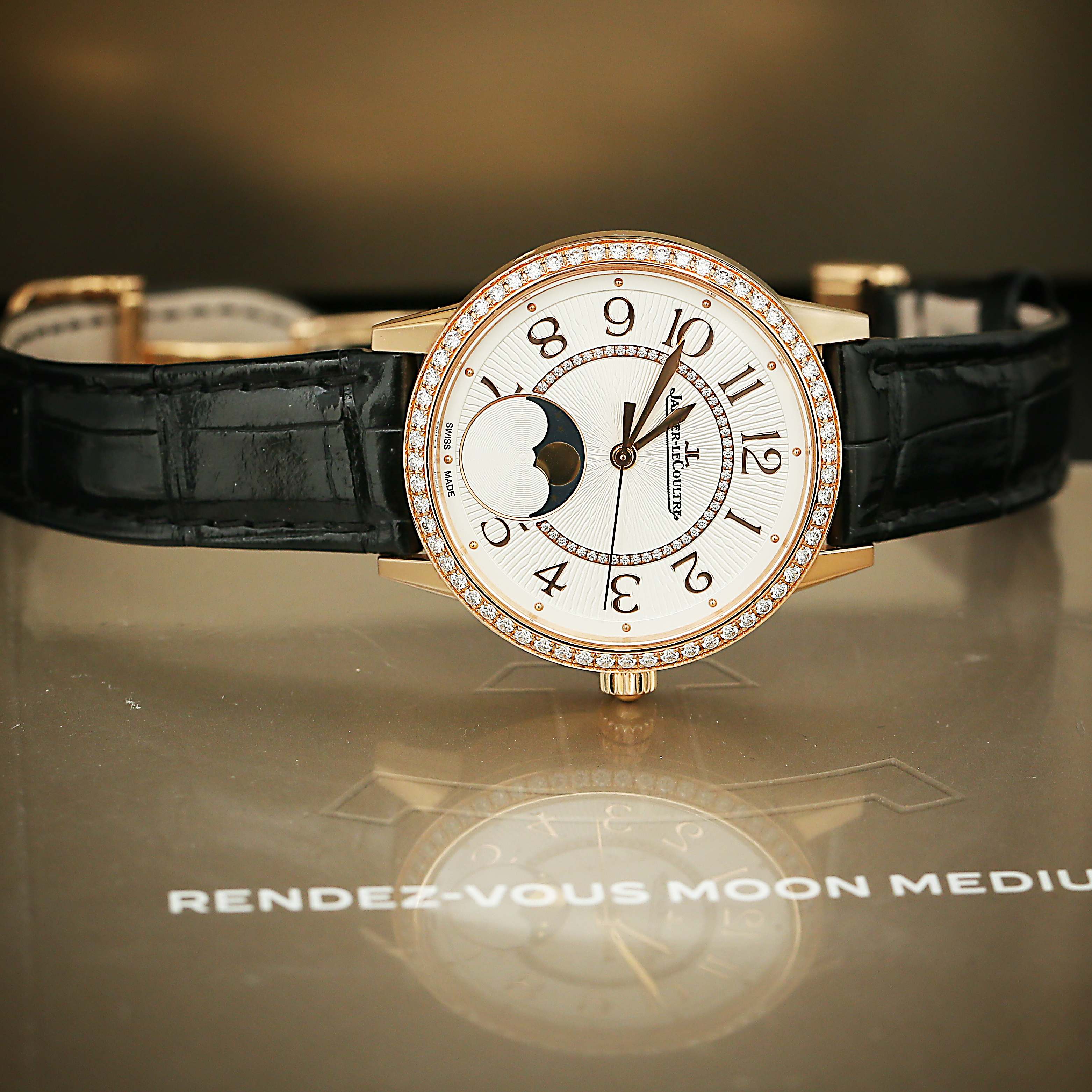 Rendez-Vous Moon Rose Gold Diamond Silver Dial 34mm Product Image 3