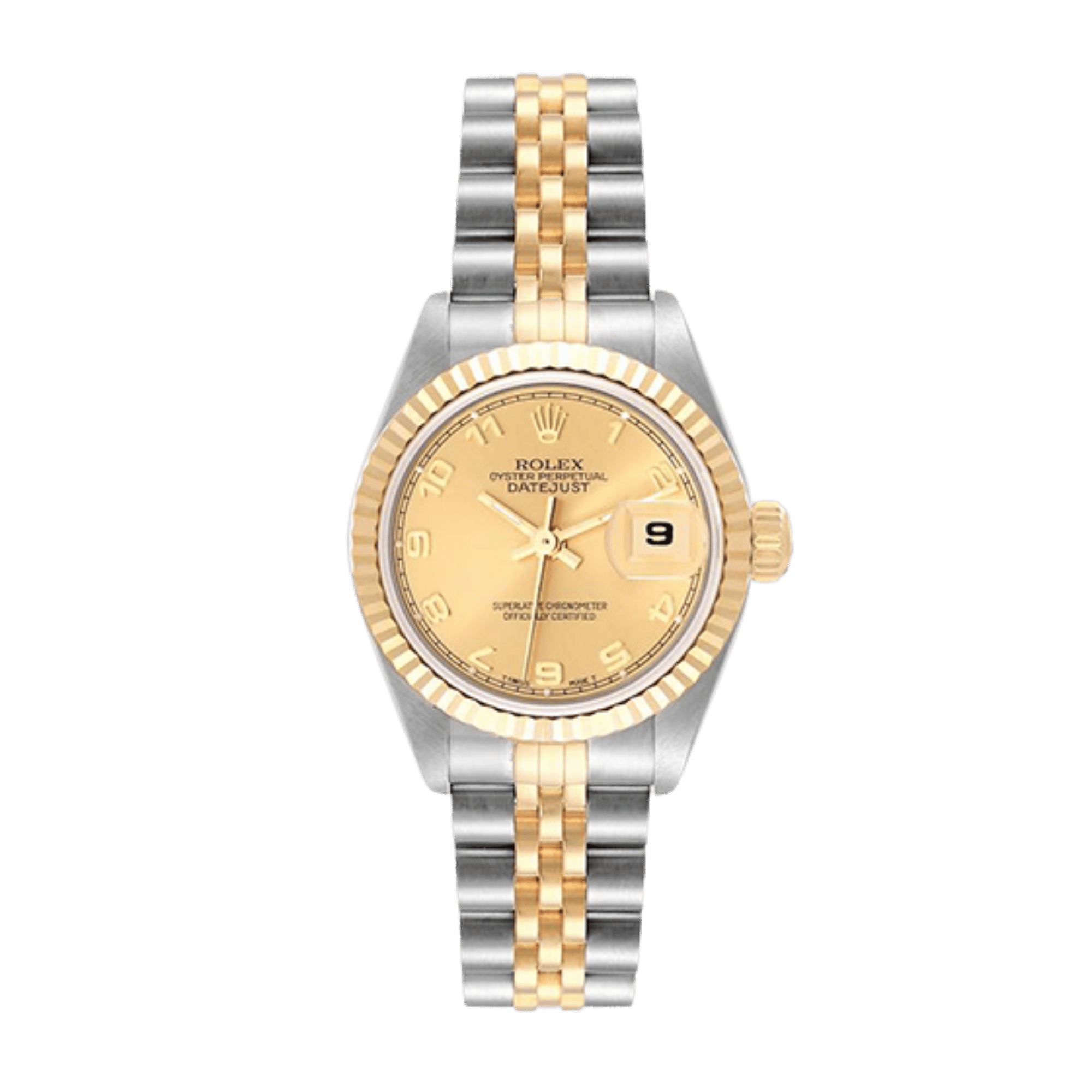 Vintage Datejust Yellow Gold & Steel Jubilee Champagne Arabic Dial 26mm Product Image