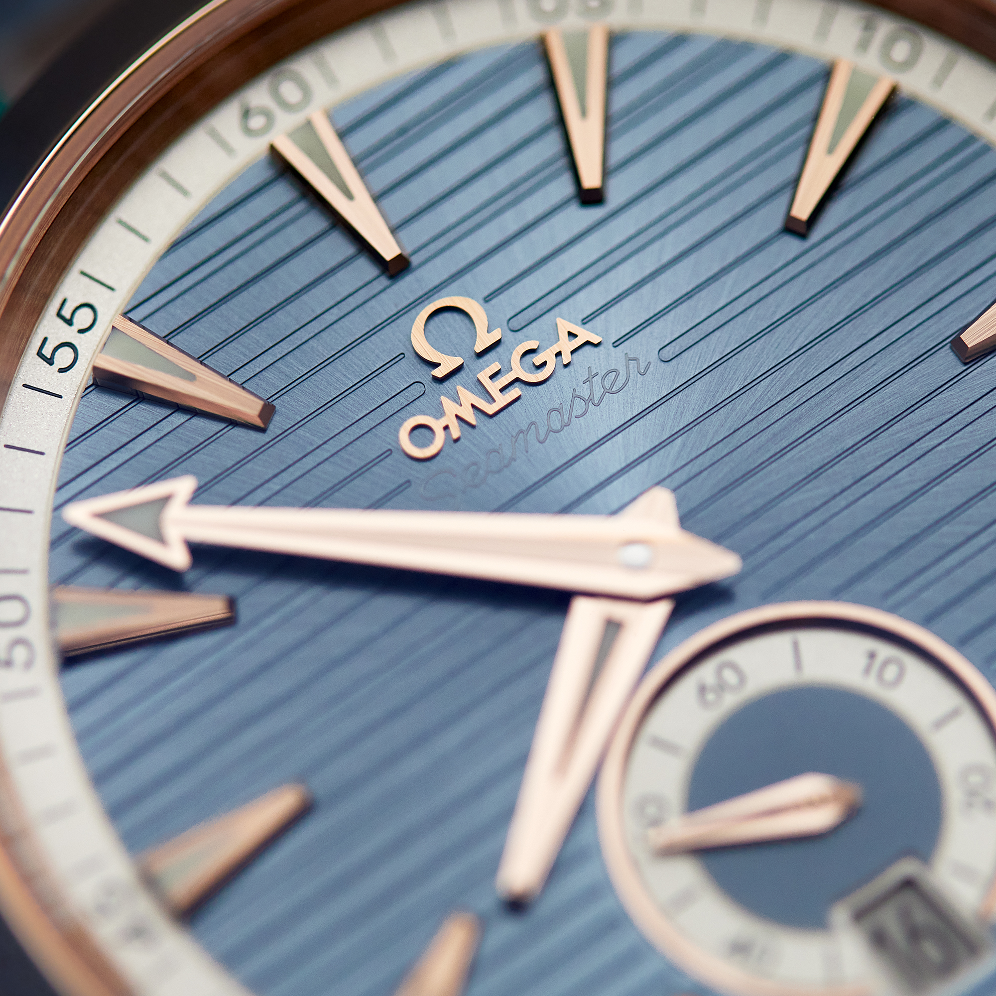 Aqua Terra Small Seconds Rose Gold & Steel Blue Dial 41mm Product Image 6