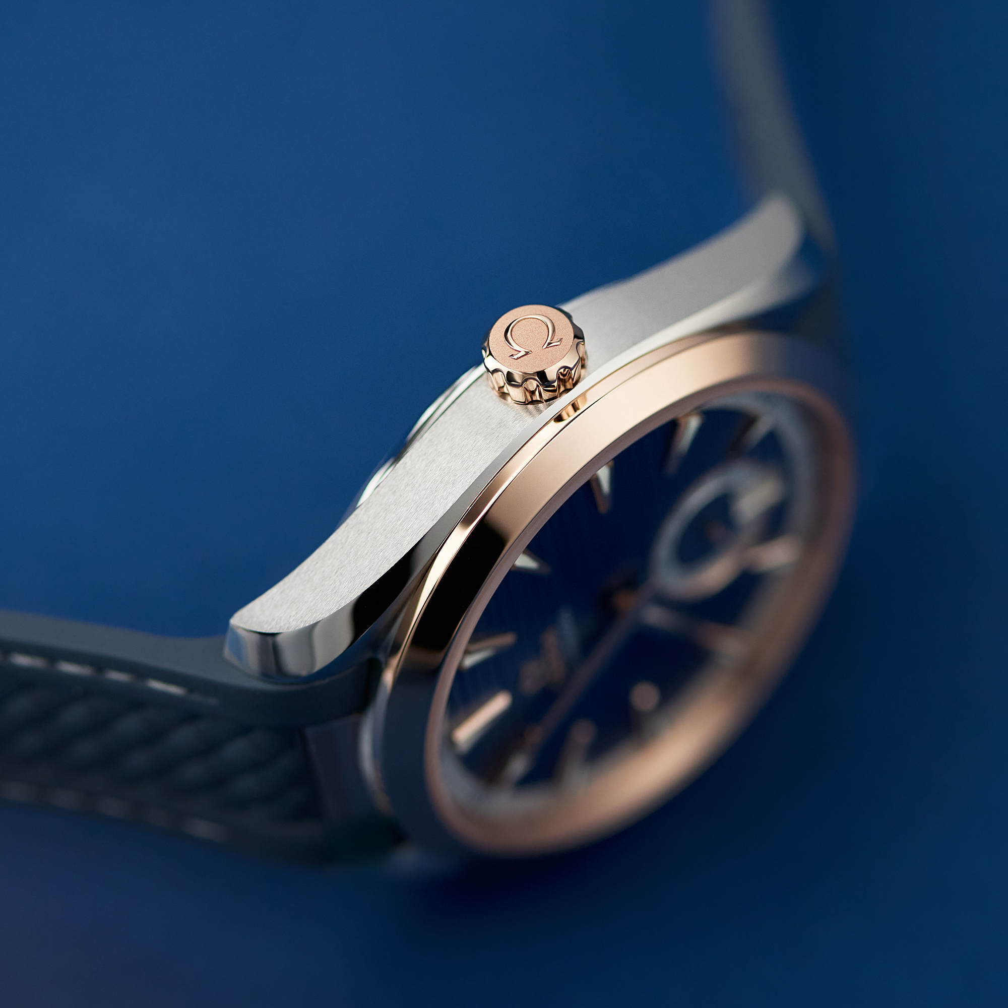 Aqua Terra Small Seconds Rose Gold & Steel Blue Dial 41mm Product Image 9