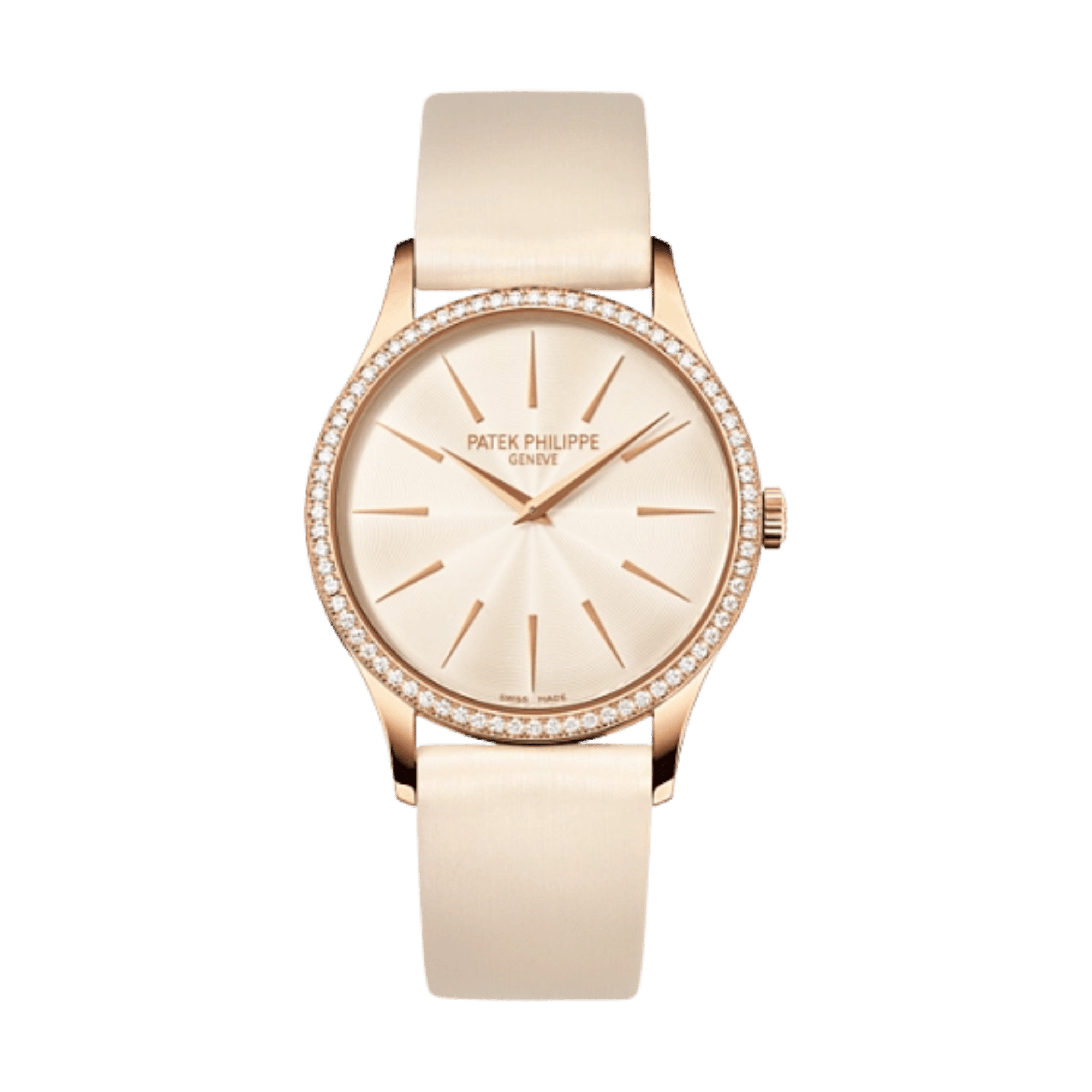 Calatrava Rose Gold Diamond Cream Dial 33mm Product Image