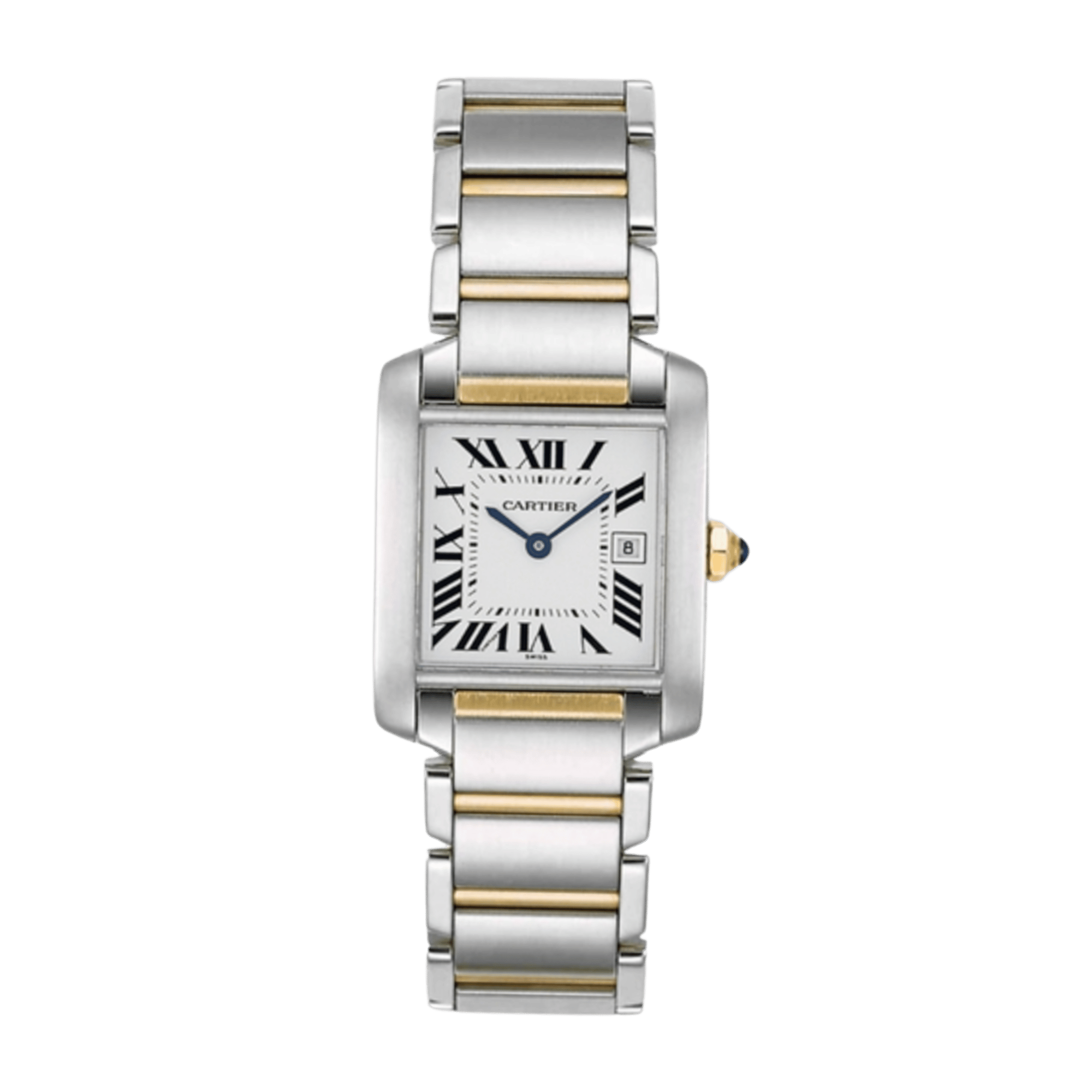 Tank Française Yellow Gold & Steel Silver Dial 29mm Product Image