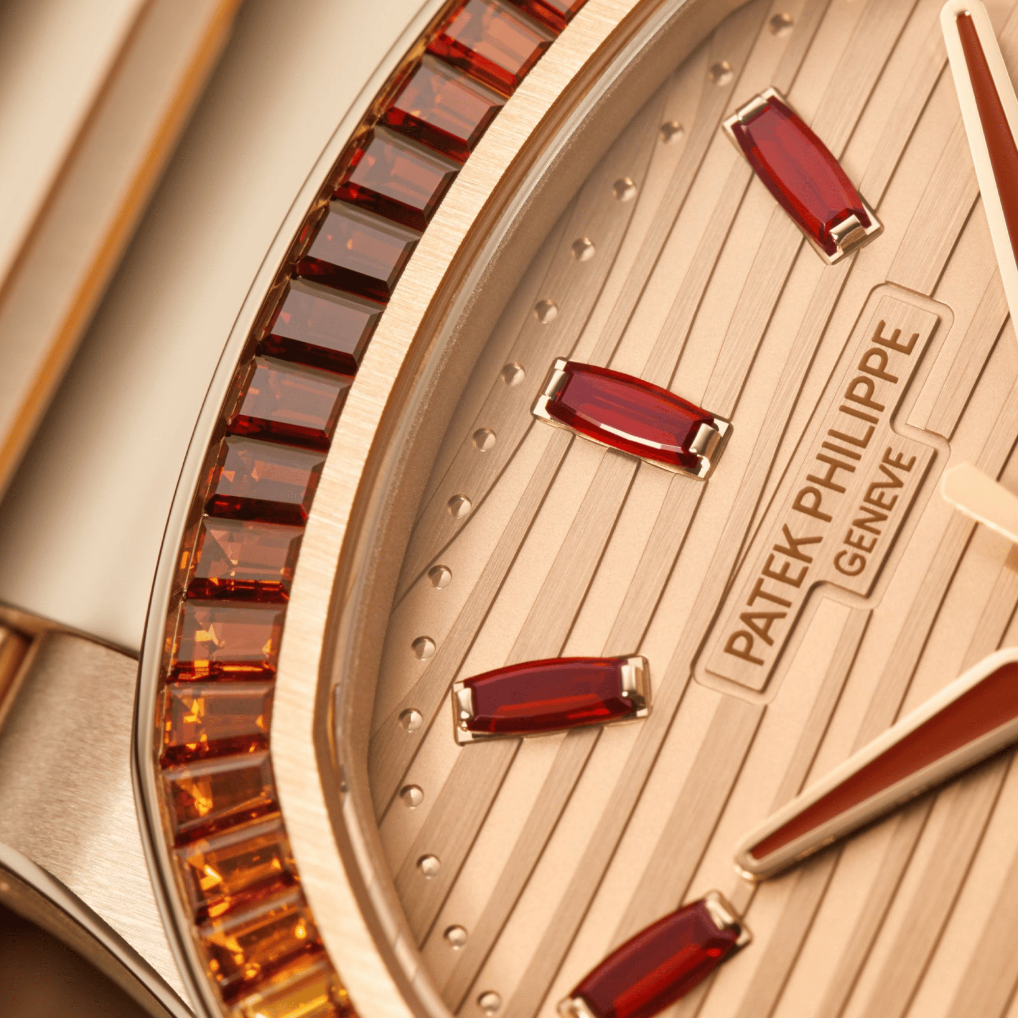 Nautilus Rose Gold Spessartite Rose Dial 35mm Product Image 3