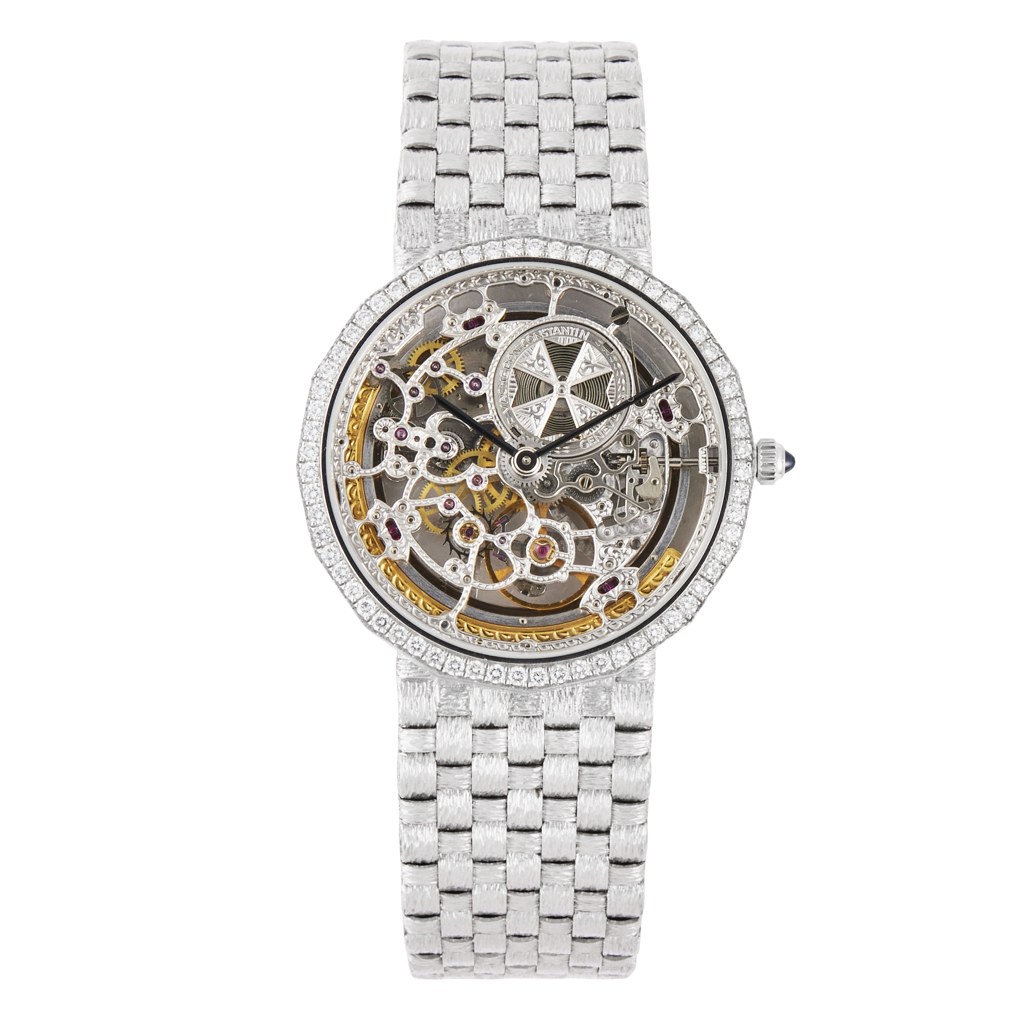 Patrimony Squelette White Gold Diamond Skeleton Dial 34mm Product Image