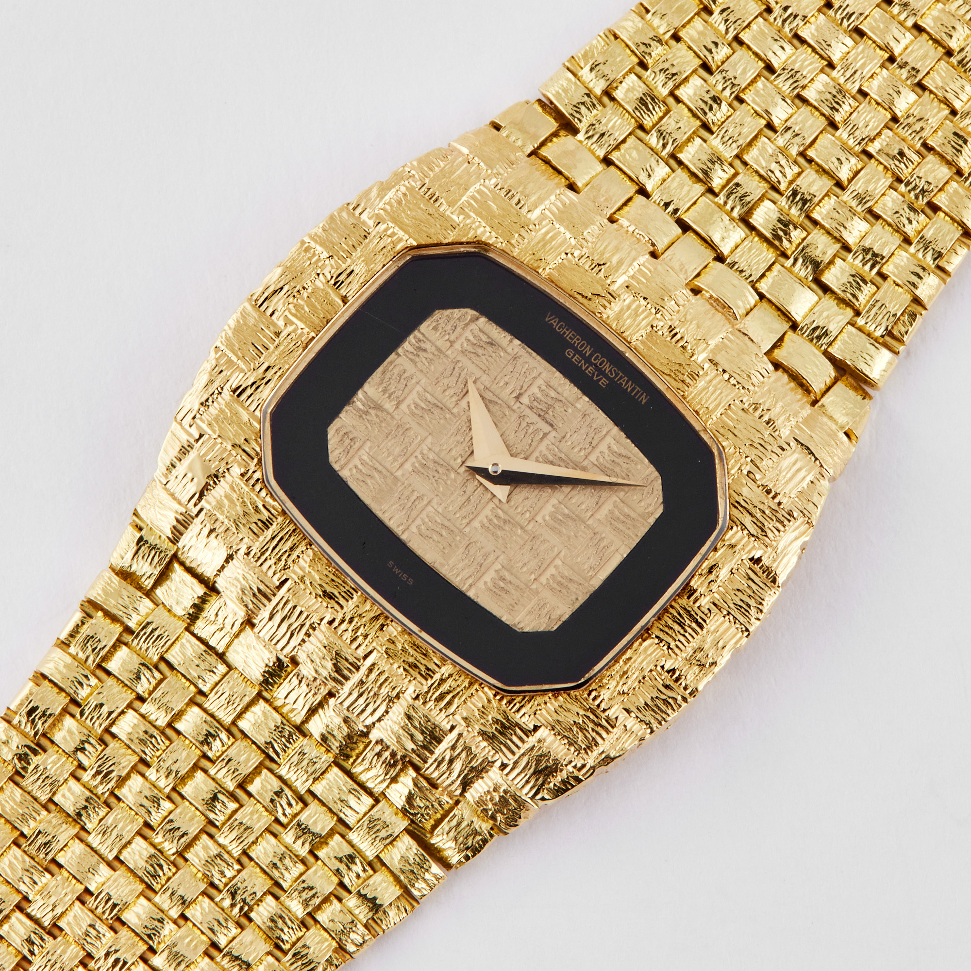 Vintage Ultra-Thin Yellow Gold Champagne Onyx Dial 31mm Product Image 1