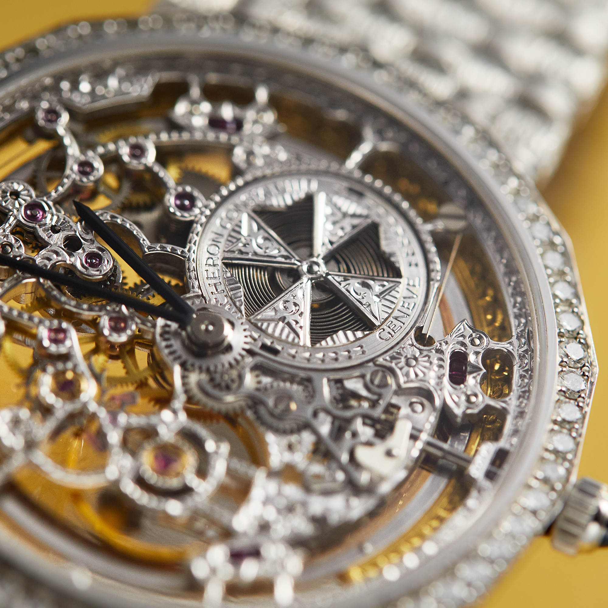 Patrimony Squelette White Gold Diamond Skeleton Dial 34mm Product Image 12