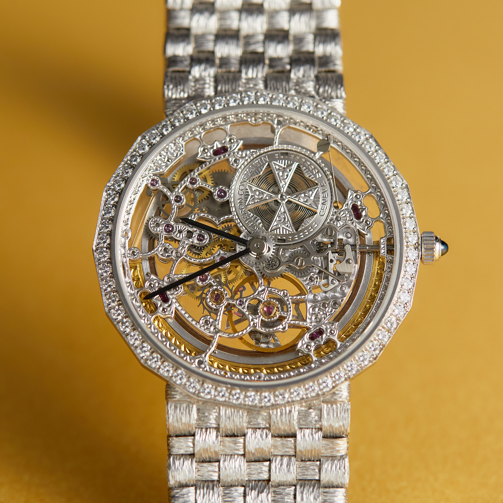 Patrimony Squelette White Gold Diamond Skeleton Dial 34mm Product Image 10