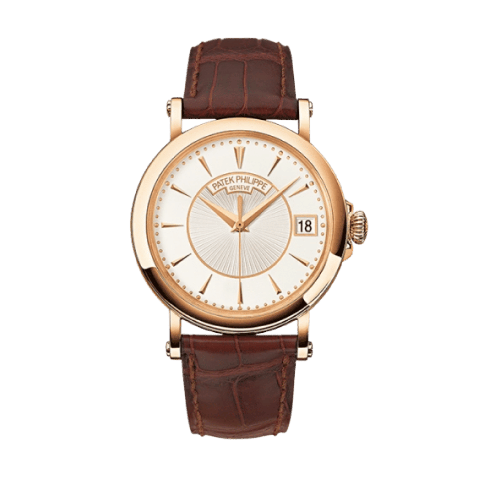 Calatrava Rose Gold Silver Dial 38mm Product Image