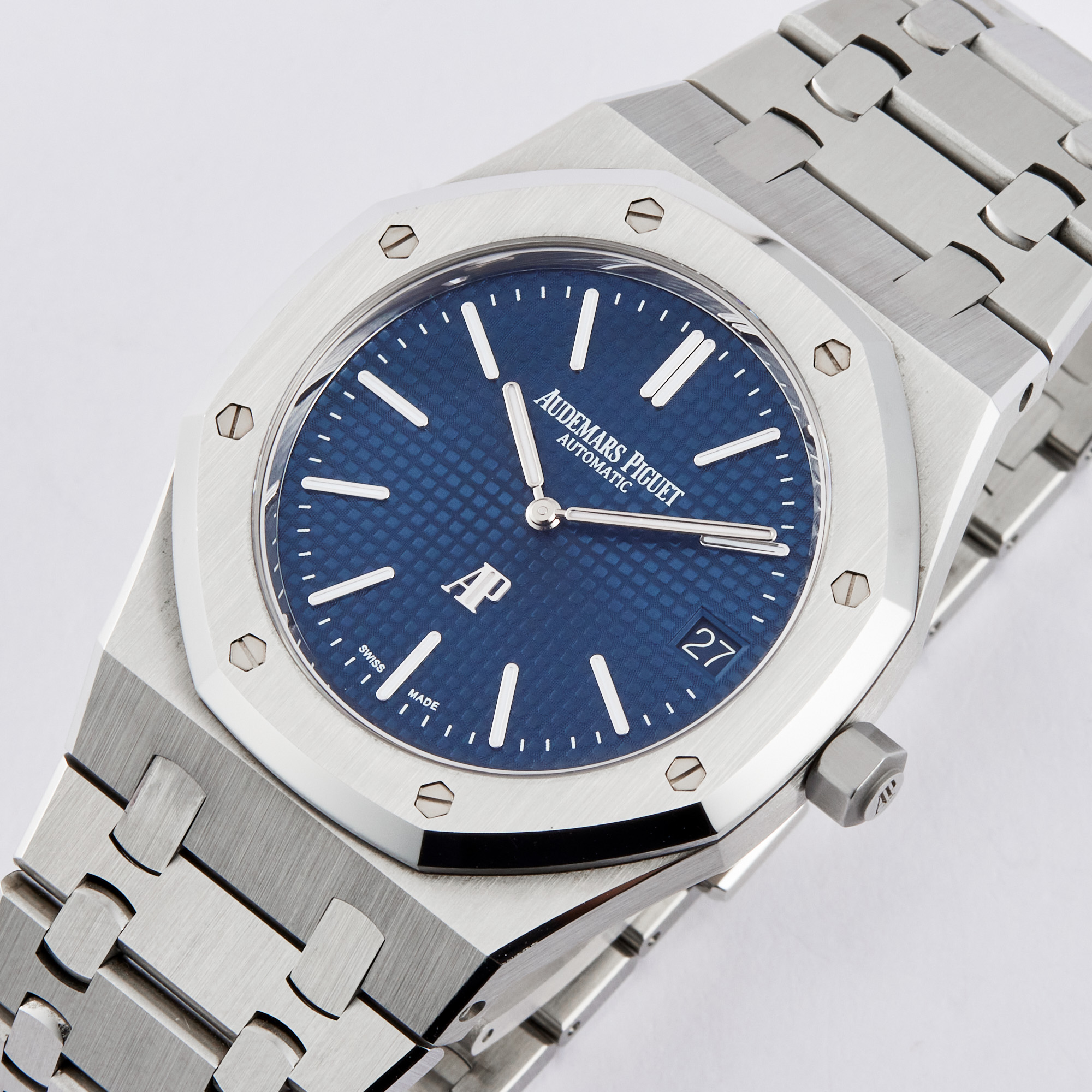 Royal Oak "Jumbo" Extra-Thin "50th Anniversary" Steel Blue Dial 39mm Product Image 1