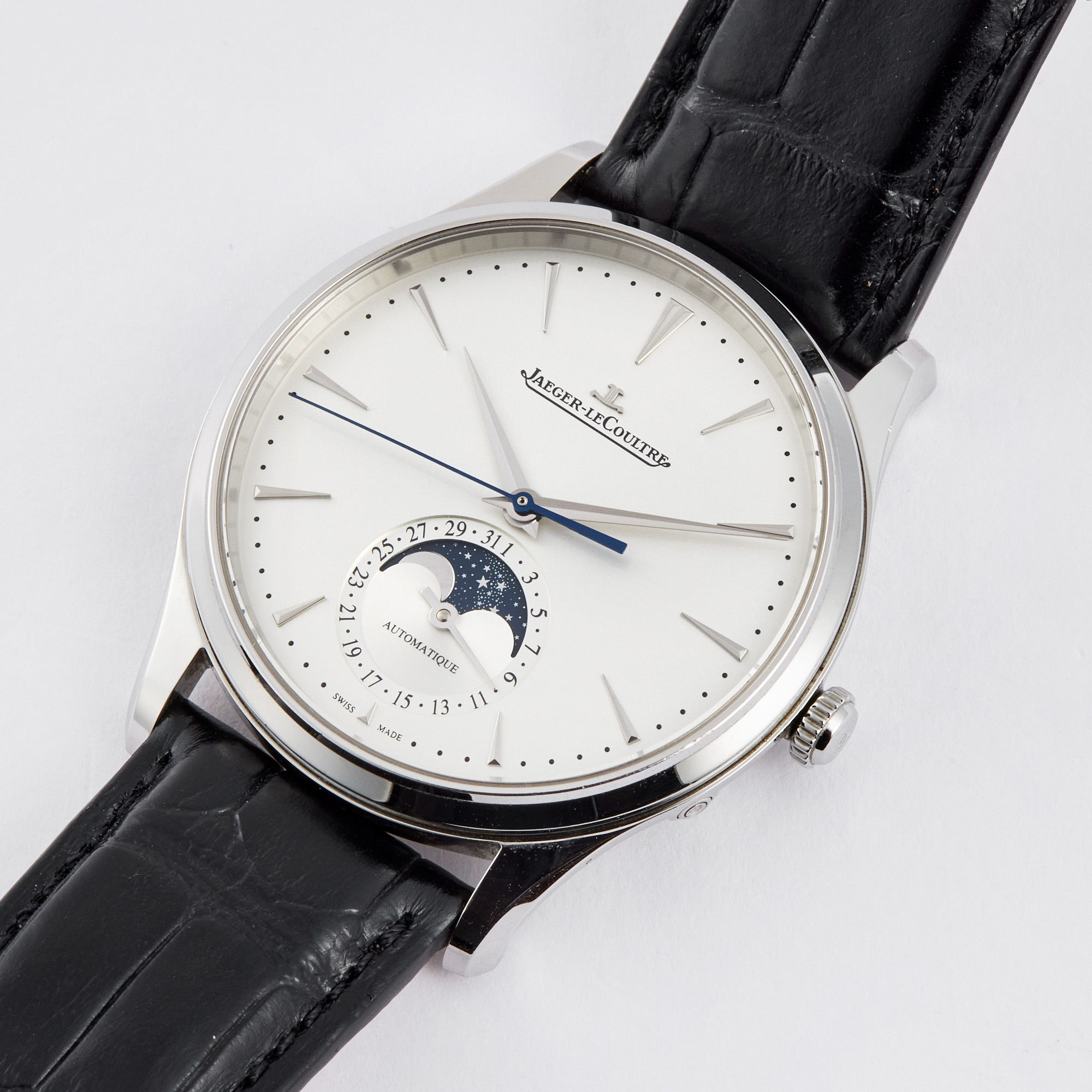 Master Ultra Thin Moonphase Steel Silver Dial 39mm Product Image 1