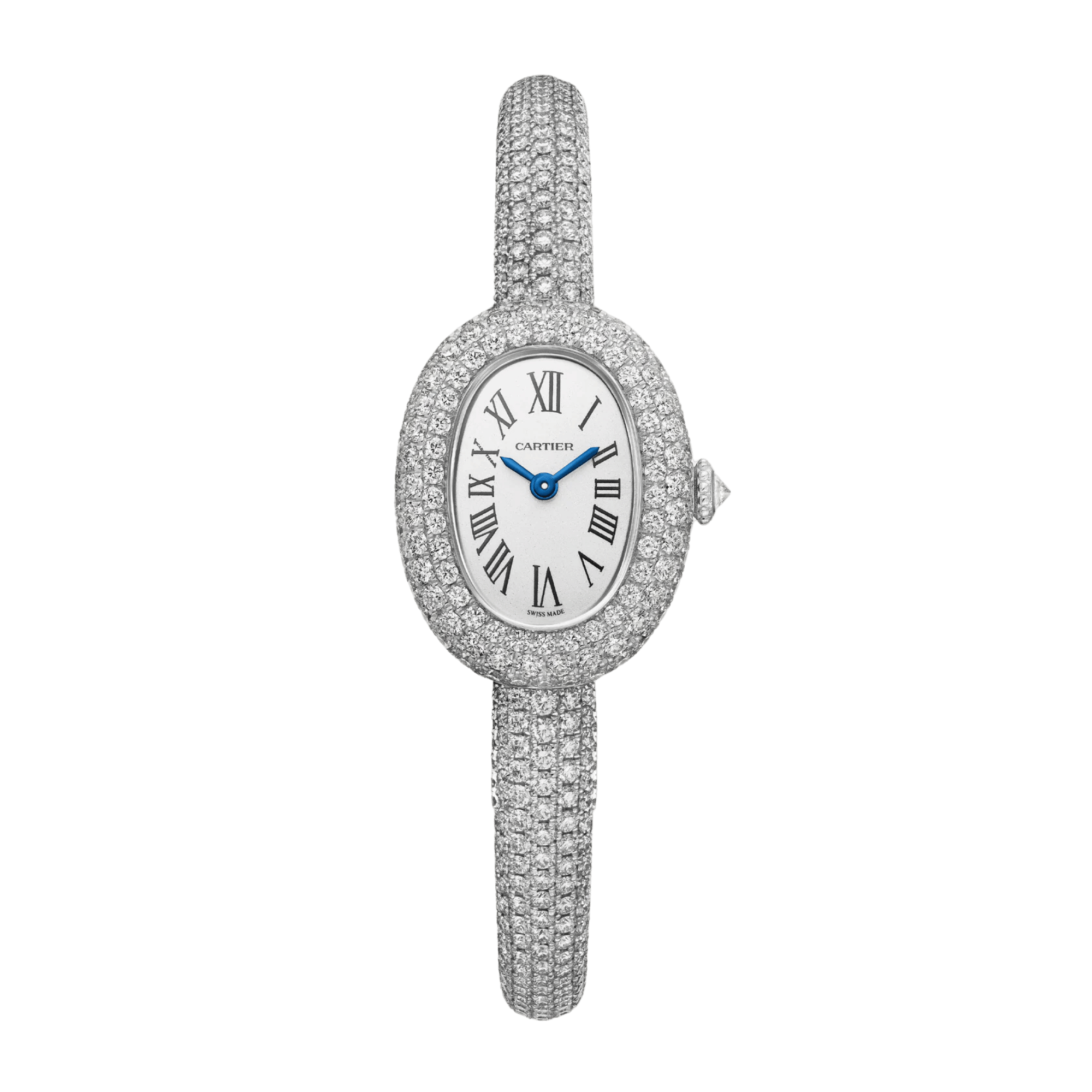 Baignoire de Cartier White Gold Diamond Silver Dial 24mm Product Image