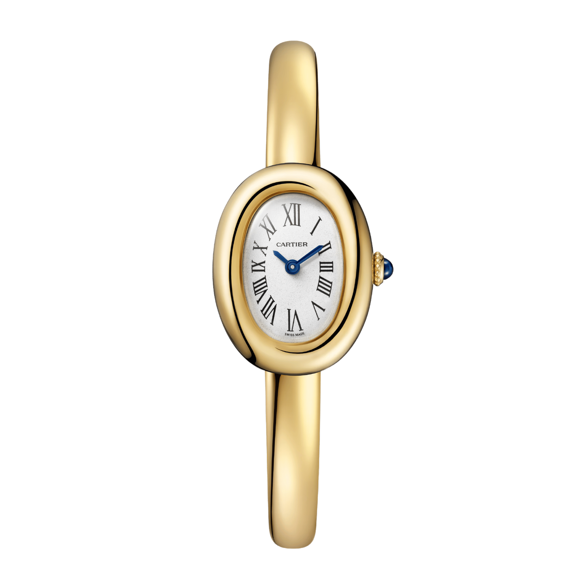 Baignoire de Cartier Size 15 Yellow Gold Silver Dial 24mm Product Image