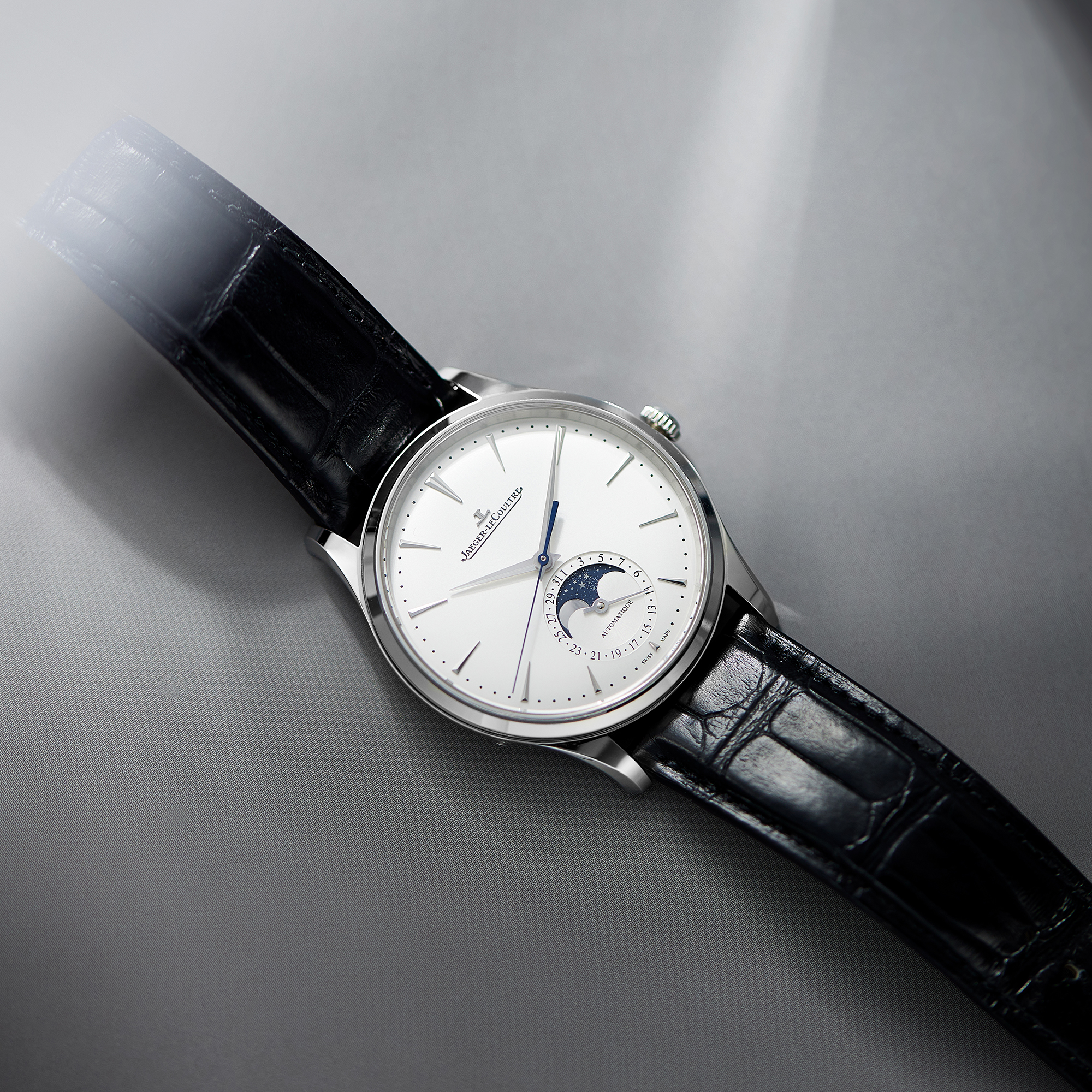 Master Ultra Thin Moonphase Steel Silver Dial 39mm Product Image 6