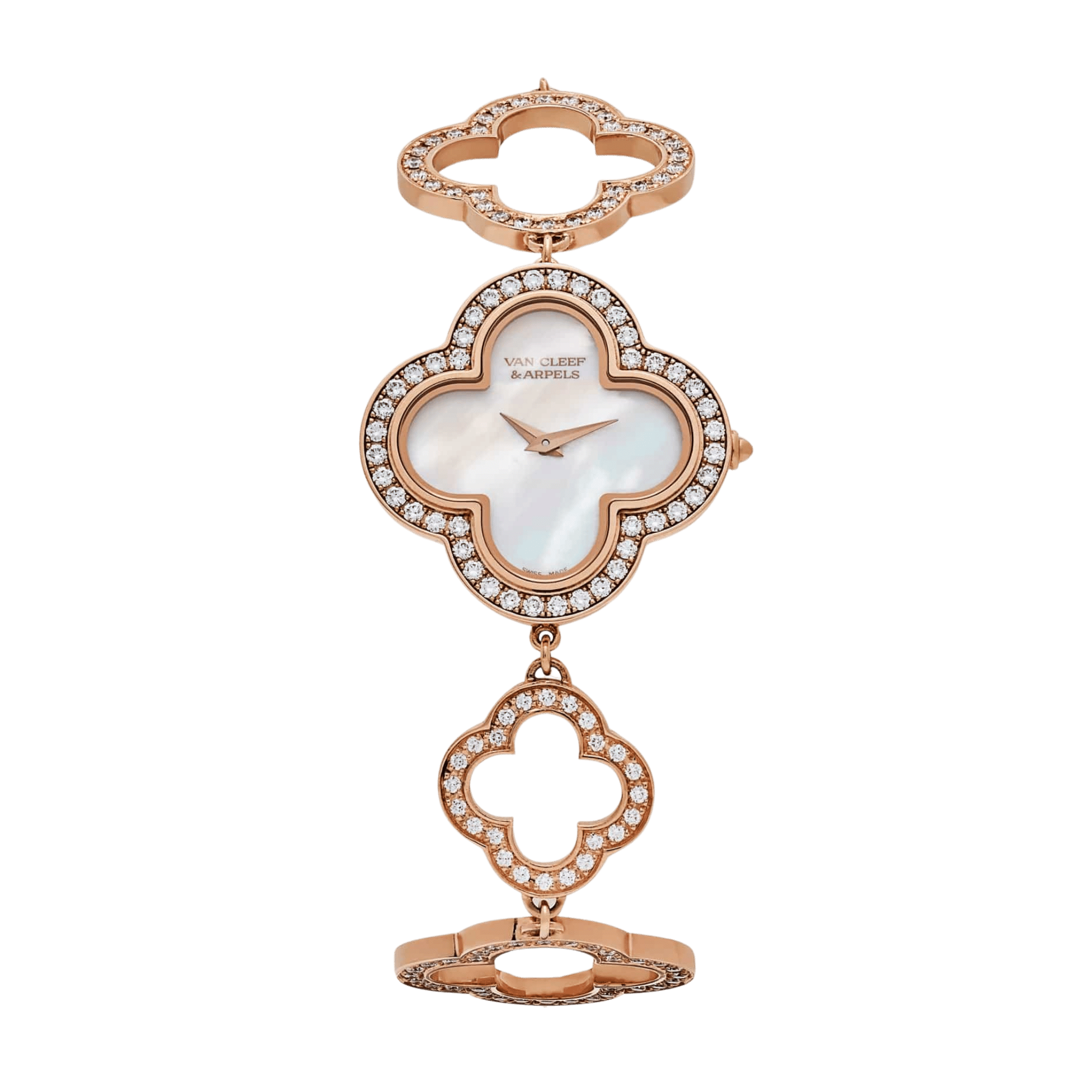 Vintage Alhambra Rose Gold Diamond Mother of Pearl Dial 27mm Product Image
