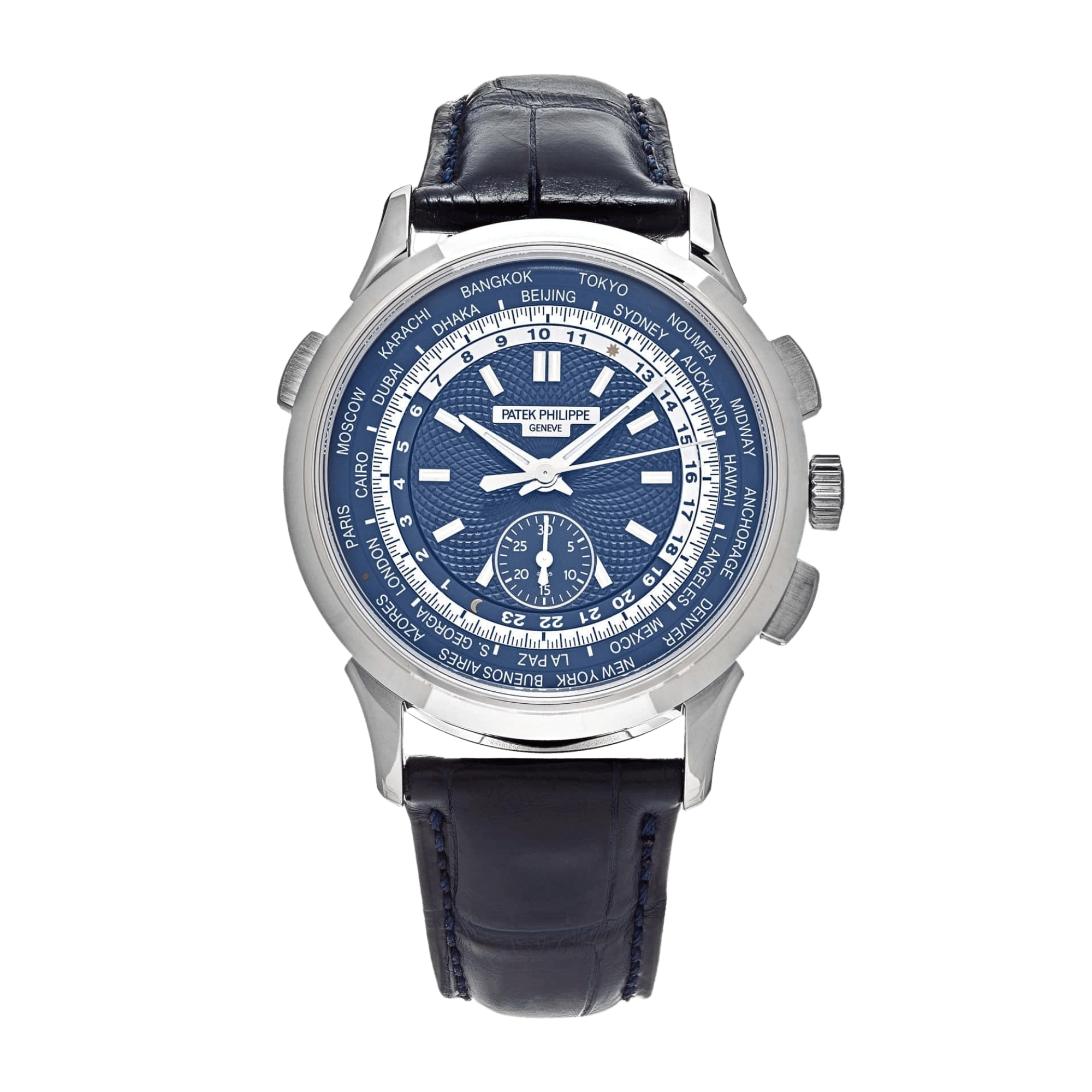 World Time Chronograph "Beijing" White Blue Blue Dial 39mm Product Image