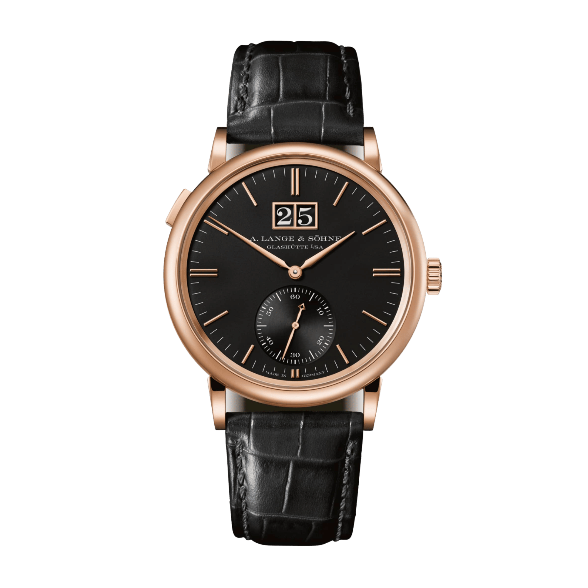 Saxonia Rose Gold Black Dial 37mm Product Image