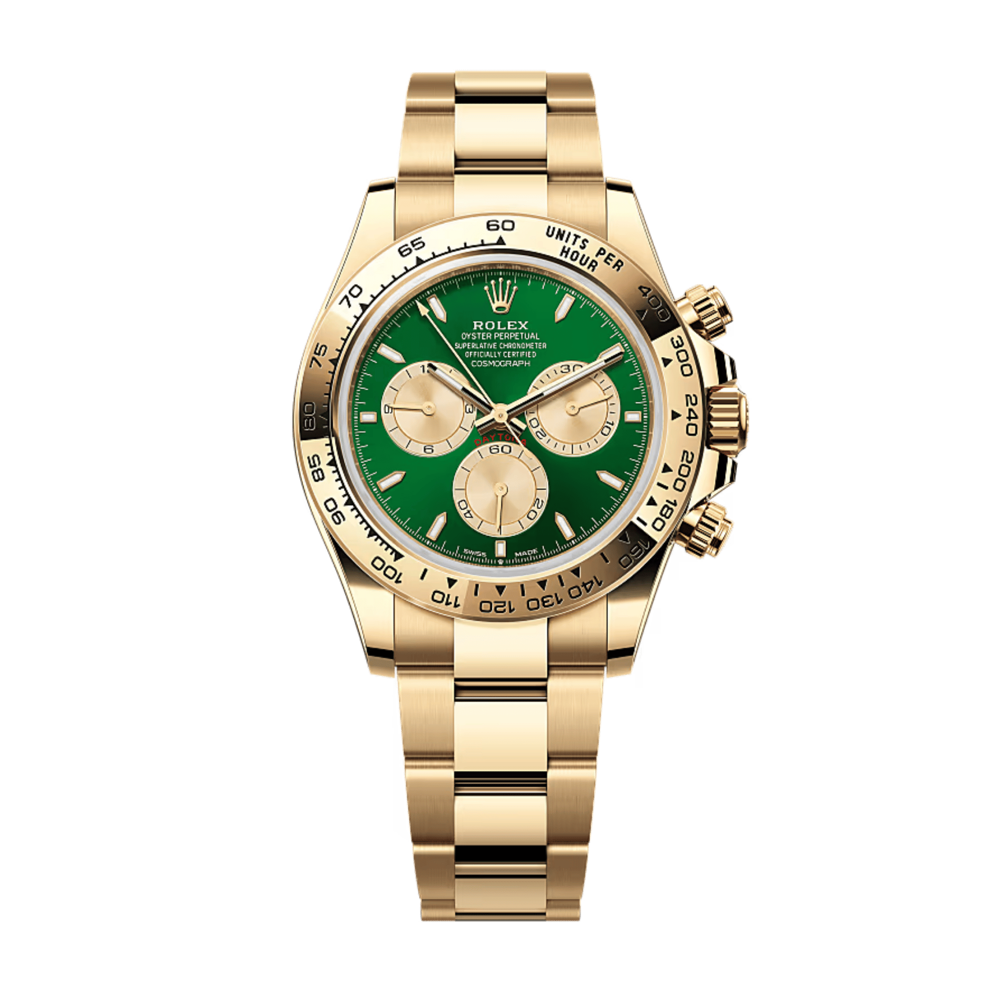Daytona Yellow Gold Green Dial 40mm Product Image