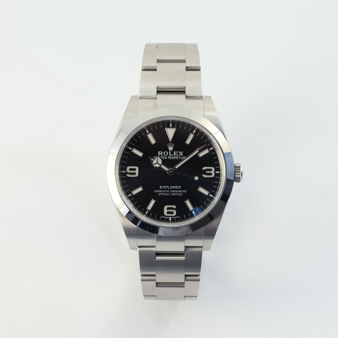 Explorer Steel Black Dial 39mm Product Image 1