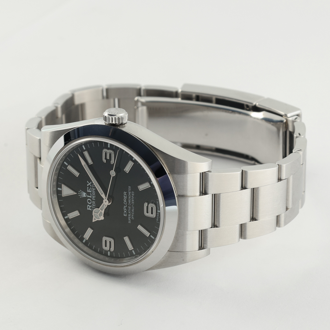 Explorer Steel Black Dial 39mm Product Image 3