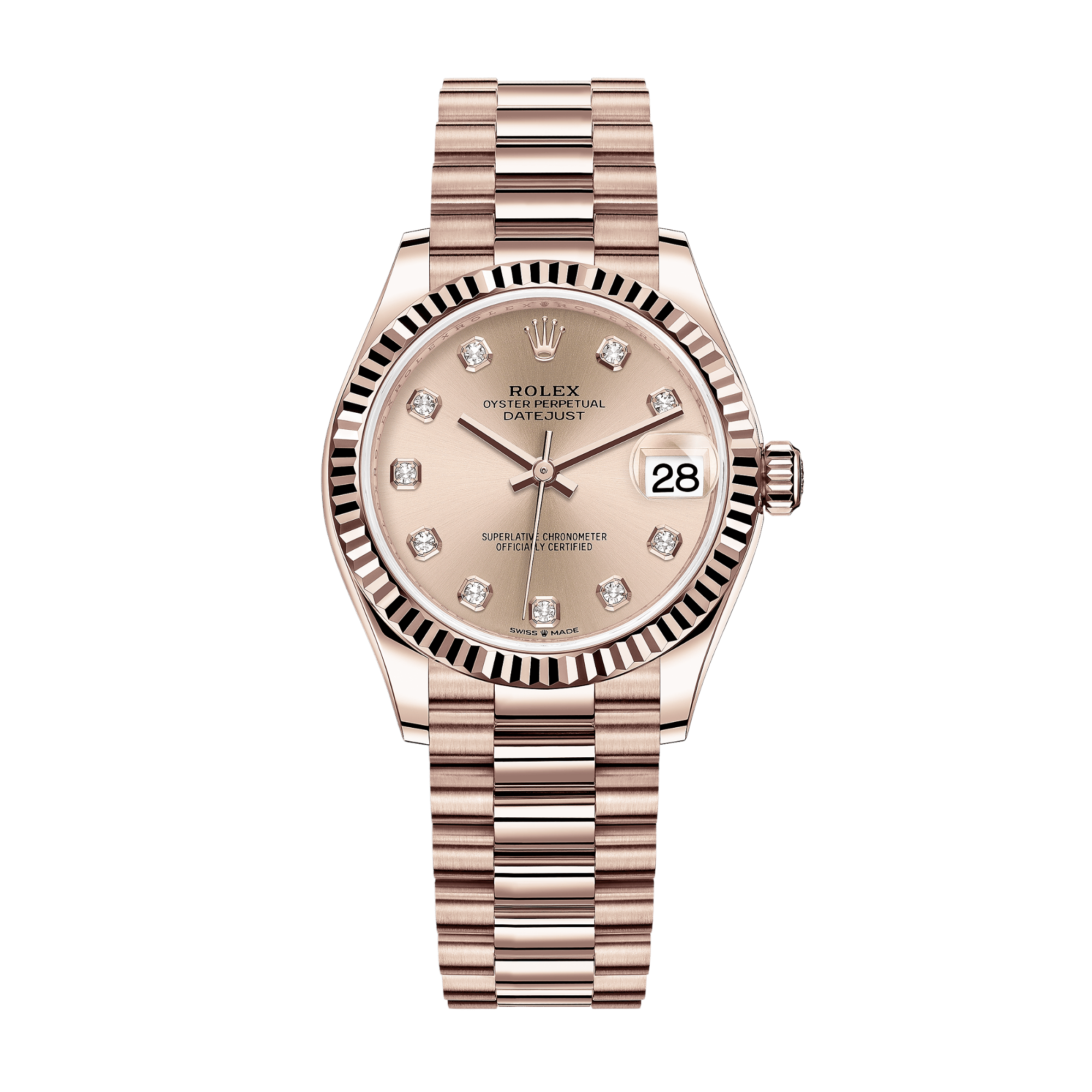 Datejust Rose Gold Pink Dial 31mm Product Image