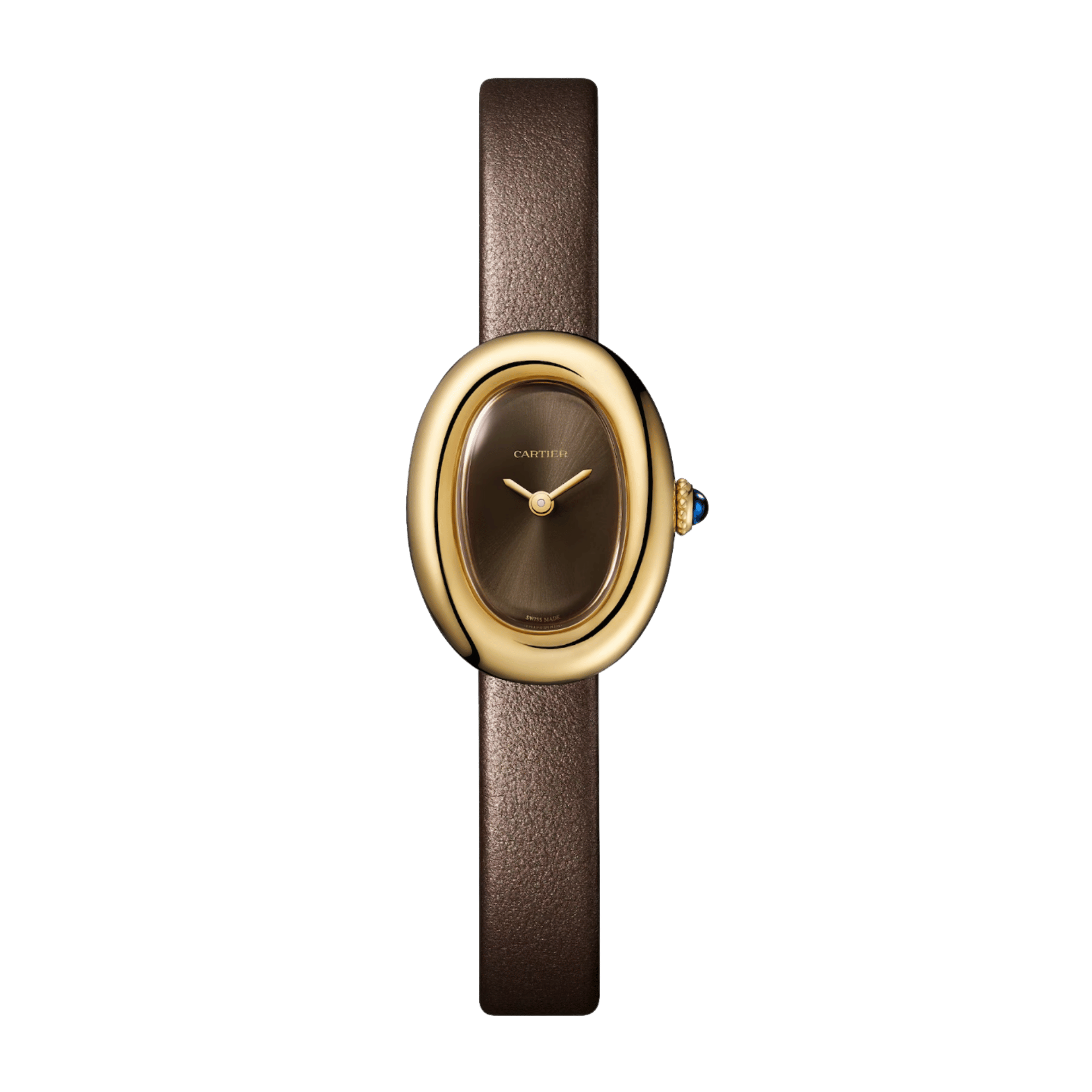 Baignoire de Cartier Yellow Gold Brown Dial 24mm Product Image