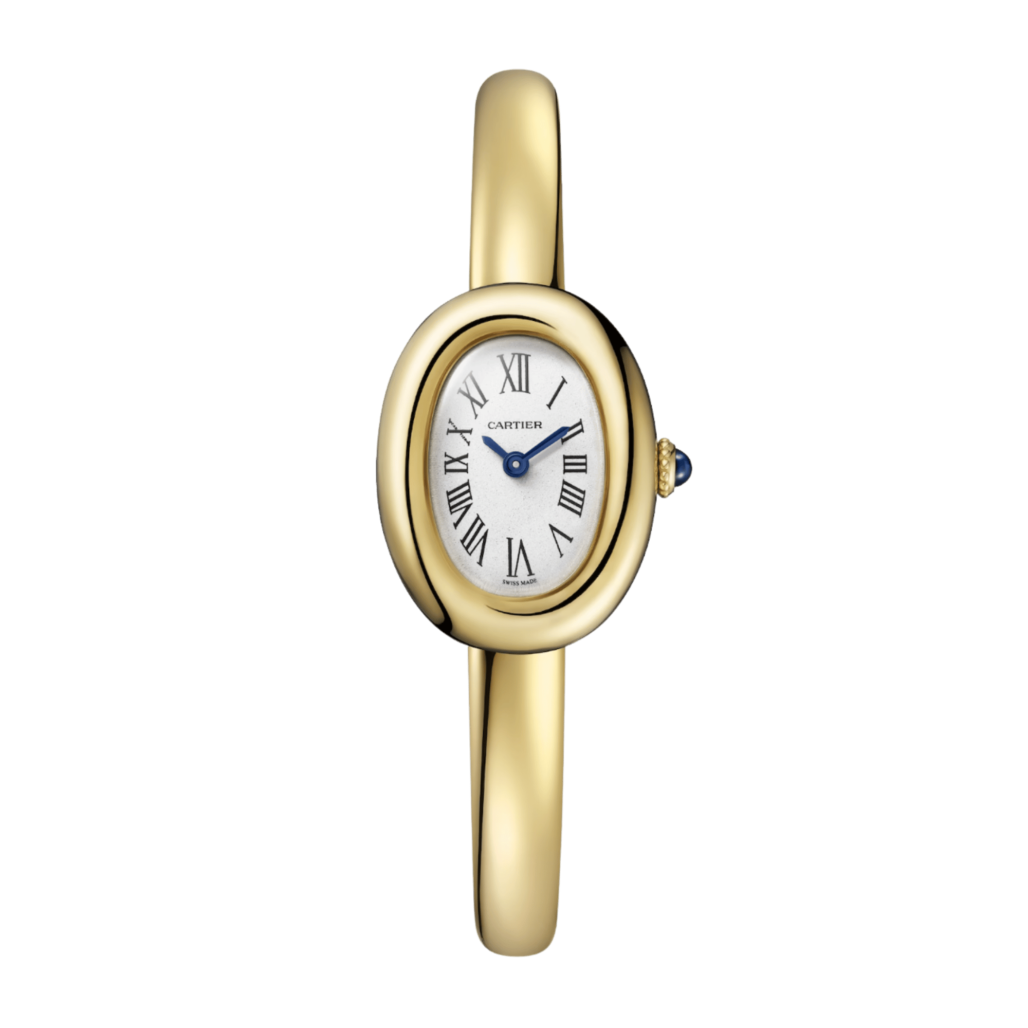 Baignoire de Cartier Size 15 Yellow Gold Silver Dial 24mm Product Image