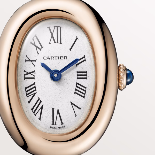 Baignoire de Cartier Size 17 Rose Gold Silver Dial 24mm Product Image 1