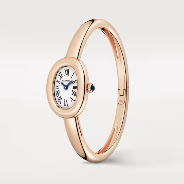 Baignoire de Cartier Size 17 Rose Gold Silver Dial 24mm Product Image 3