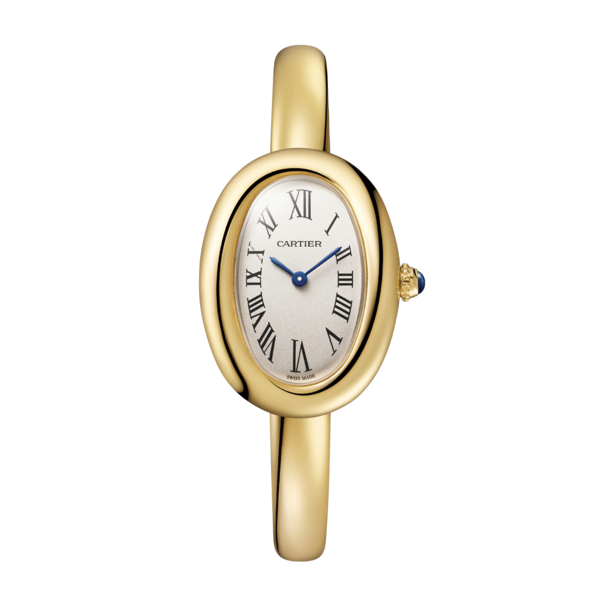 Baignoire de Cartier Size 15 Yellow Gold Silver Dial 31mm Product Image