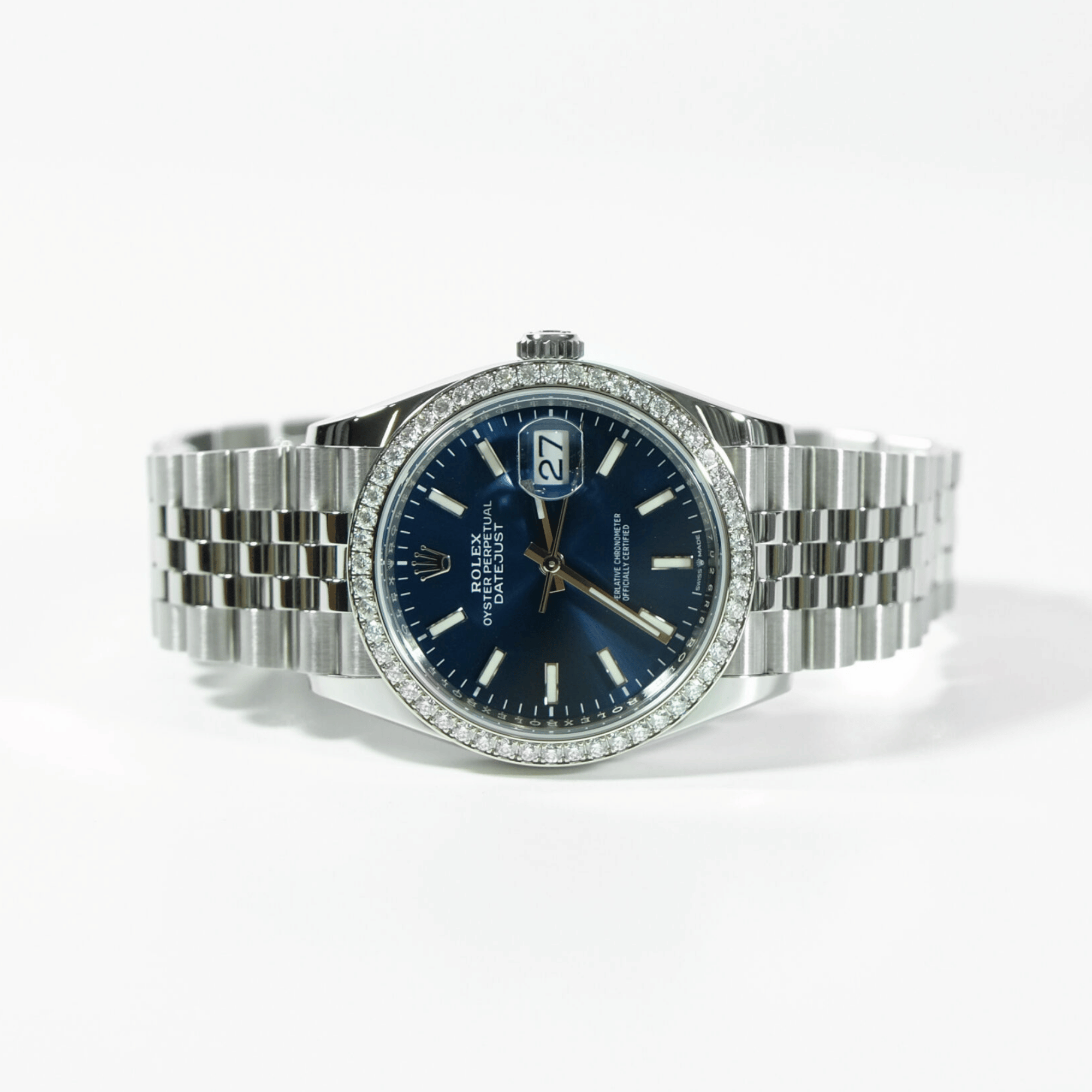 Datejust Steel Diamond Blue Dial 36mm Product Image 1