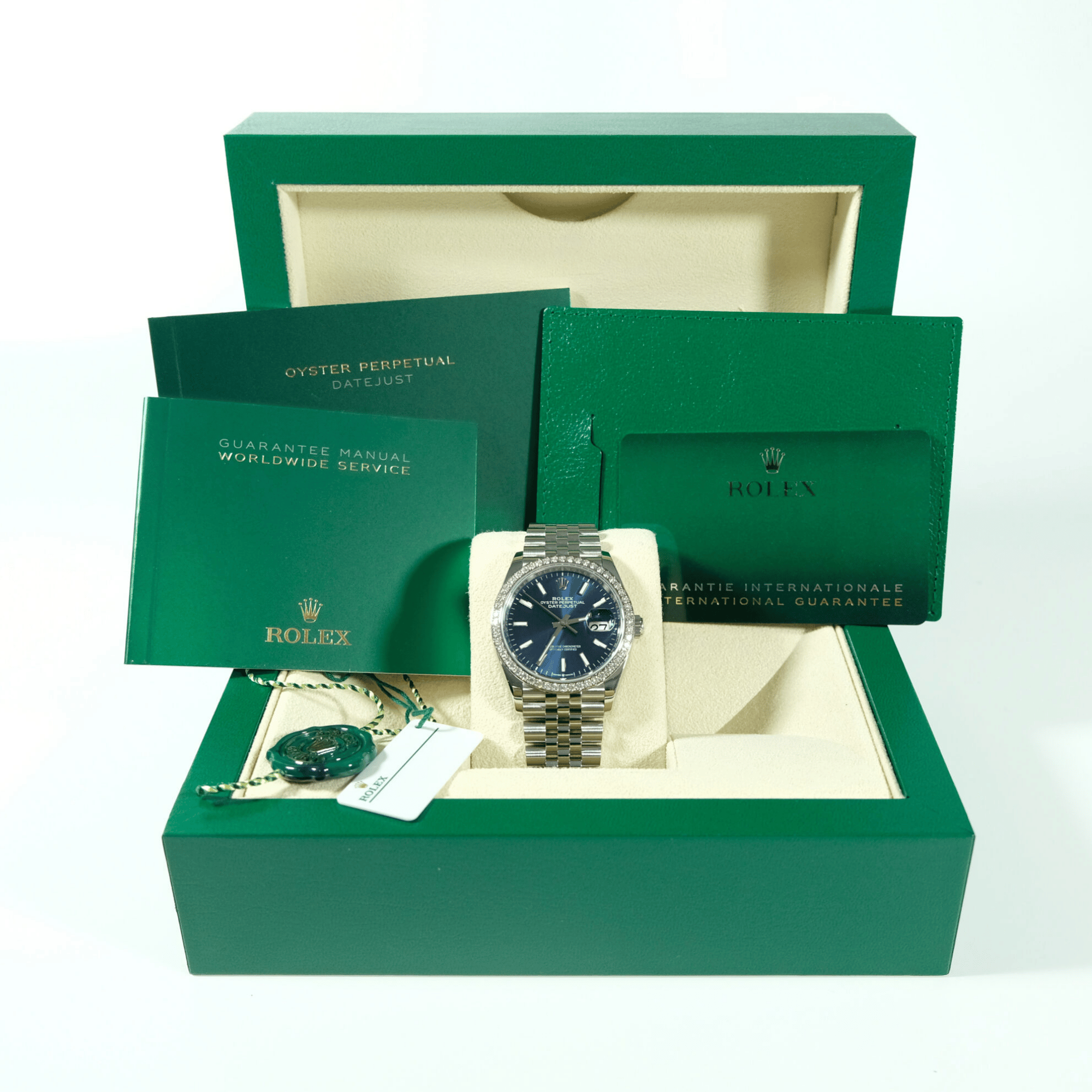 Datejust Steel Diamond Blue Dial 36mm Product Image 12