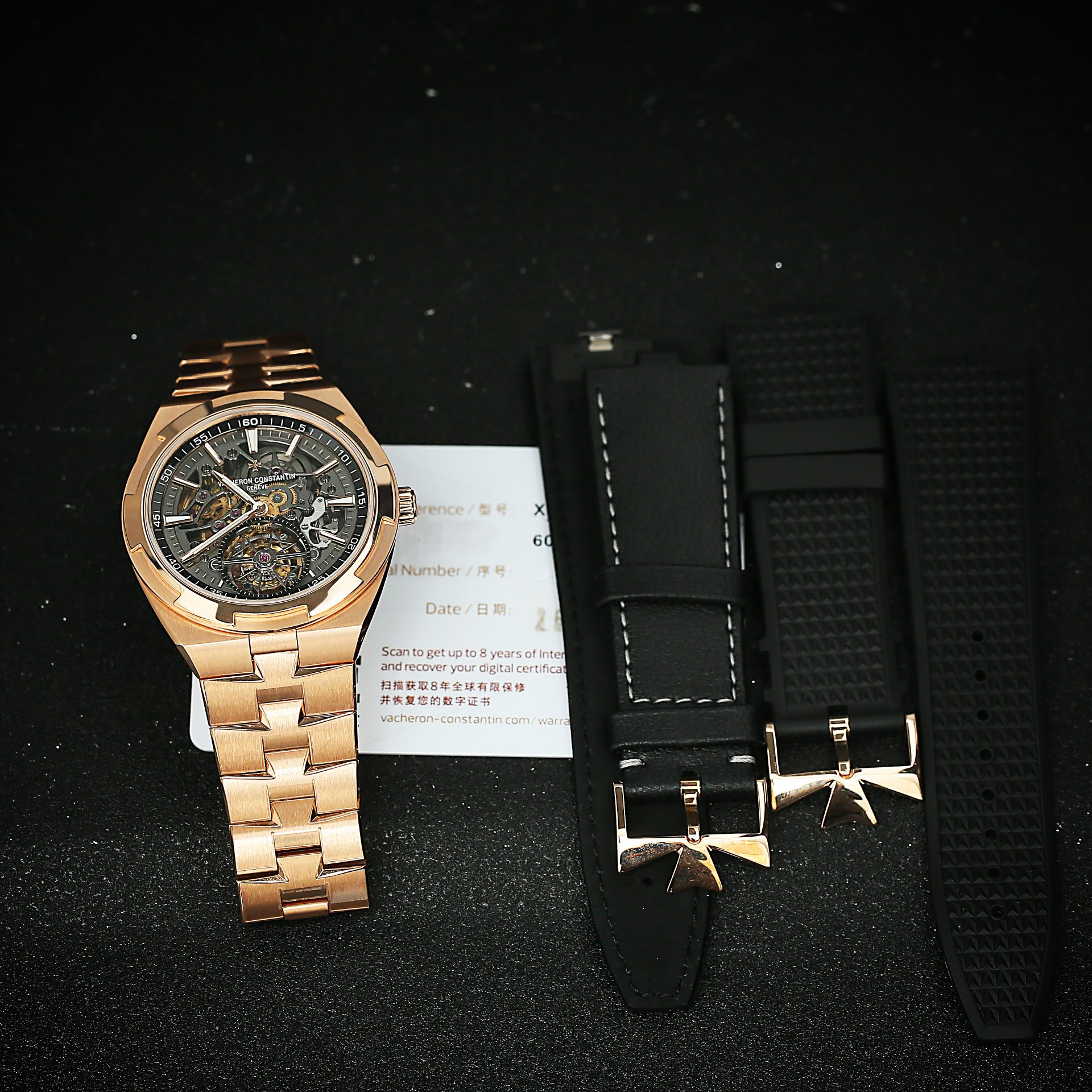 Overseas Tourbillon Rose Gold Skeleton Dial 43mm Product Image 7