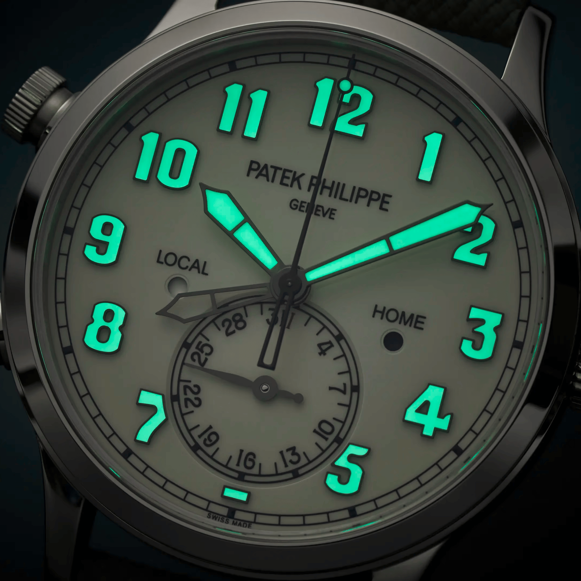 Calatrava Pilot Travel Time White Gold Ivory Dial 42mm Product Image 4