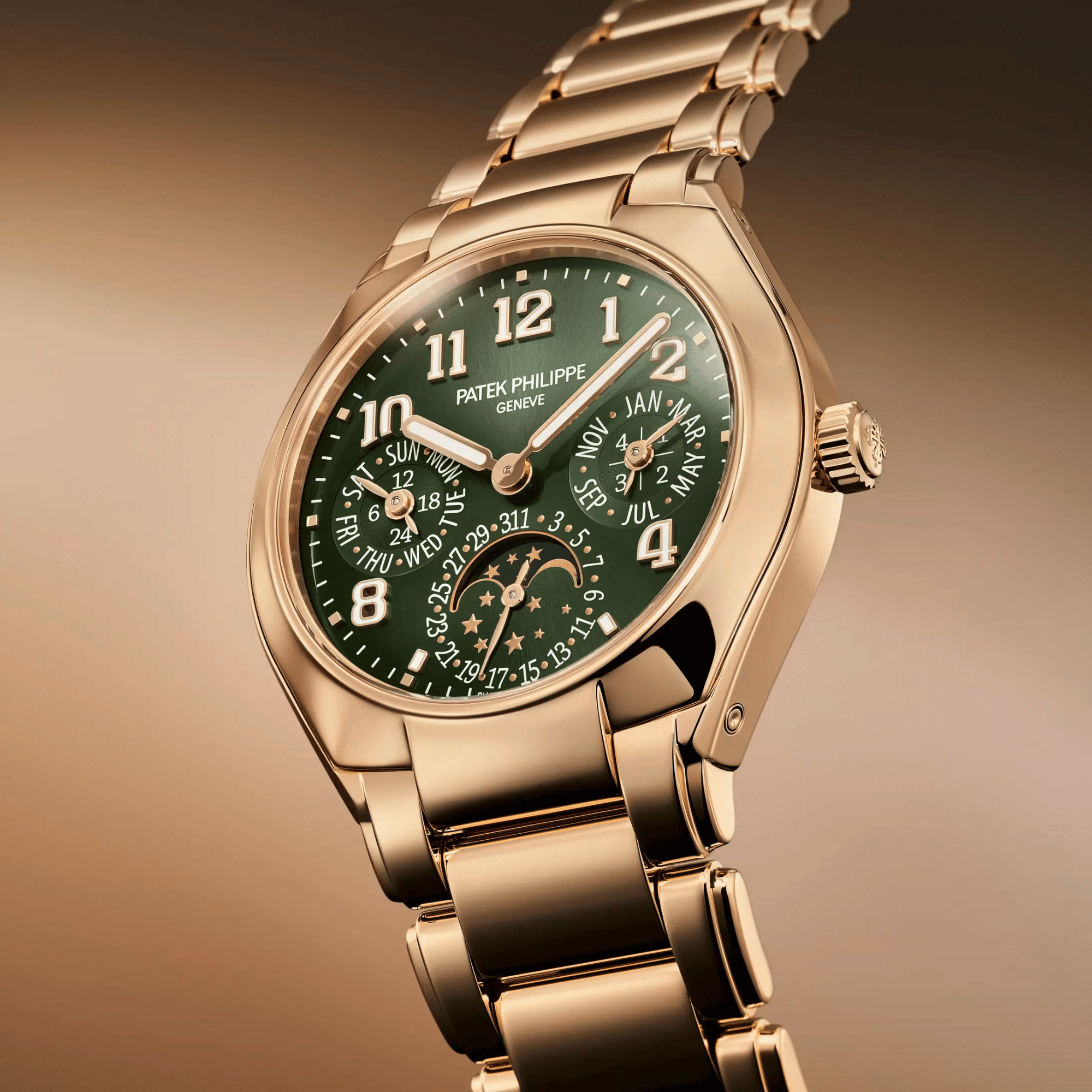 Twenty~4 Perpetual Calendar Rose Gold Green Dial 36mm Product Image 1