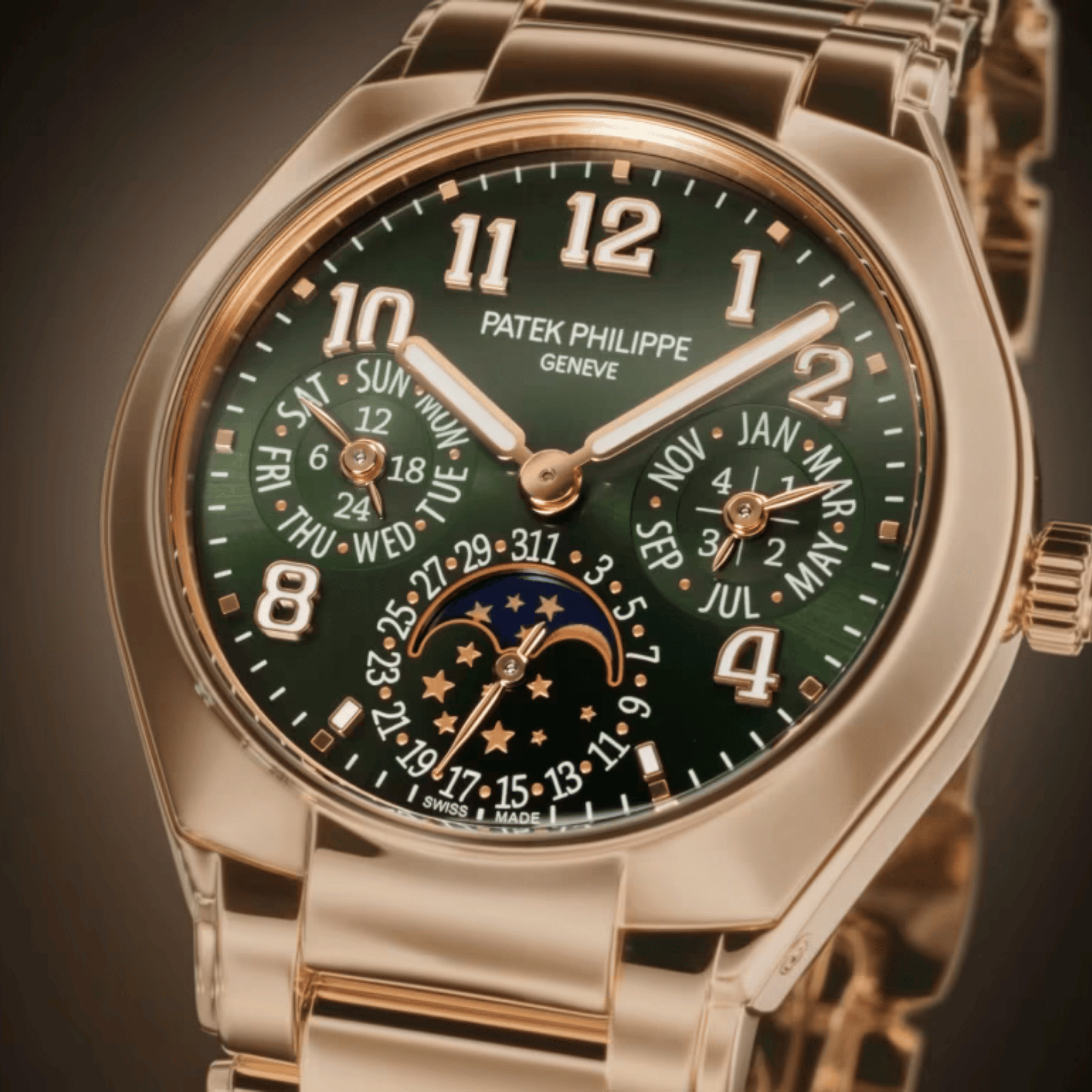 Twenty~4 Perpetual Calendar Rose Gold Green Dial 36mm Product Image 2