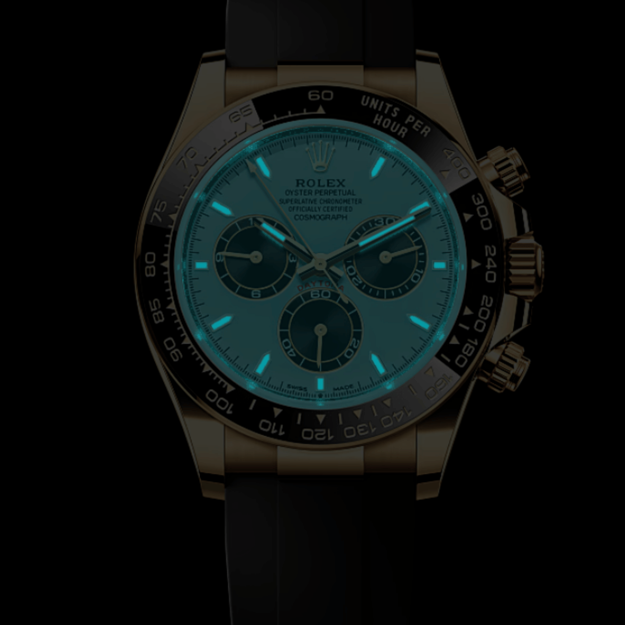 Daytona Yellow Gold Oysterflex Turquoise Dial 40mm Product Image 2