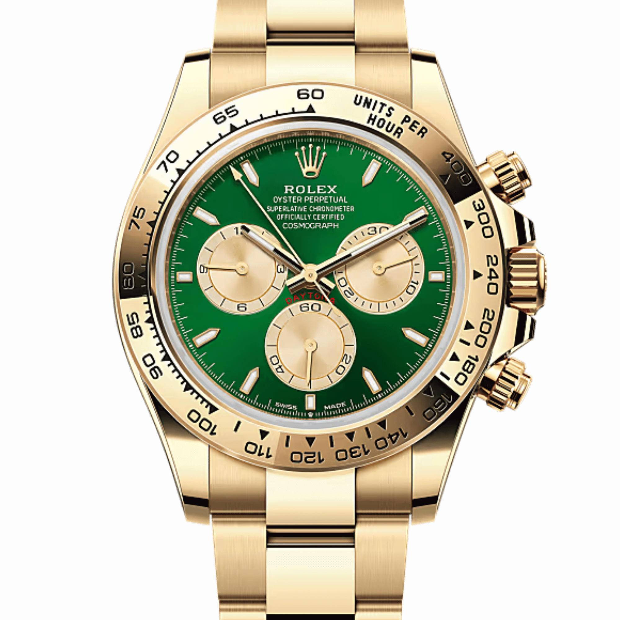 Daytona Yellow Gold Green Dial 40mm Product Image 1