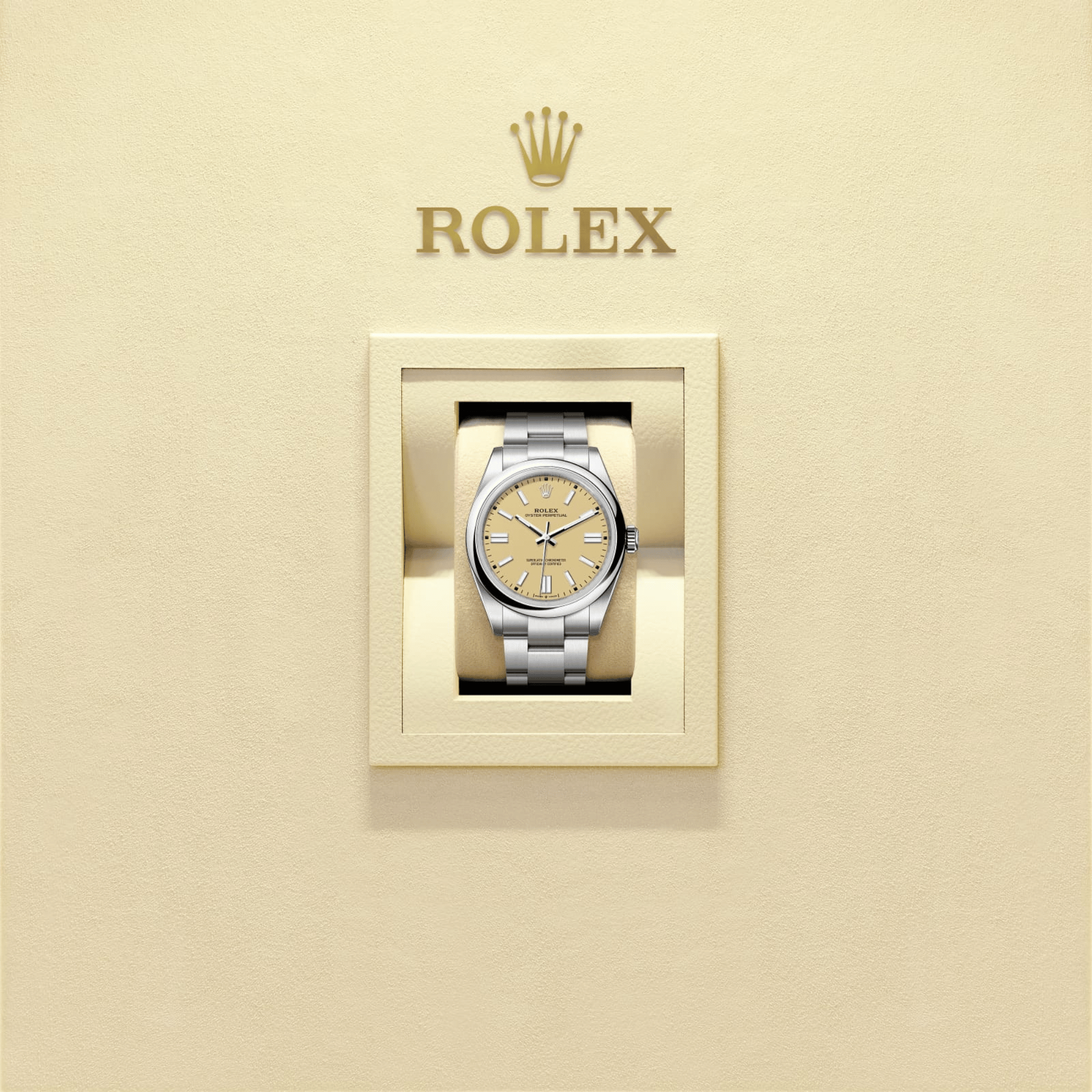 Oyster Perpetual Steel Beige Dial 41mm Product Image 6
