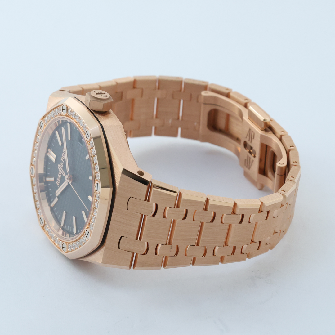Royal Oak Rose Gold Diamond Green Dial 37mm Product Image 4