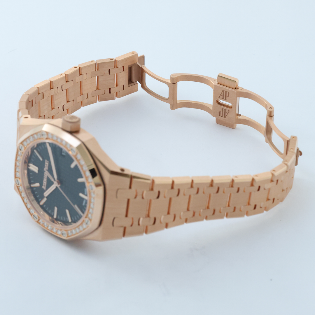 Royal Oak Rose Gold Diamond Green Dial 37mm Product Image 7
