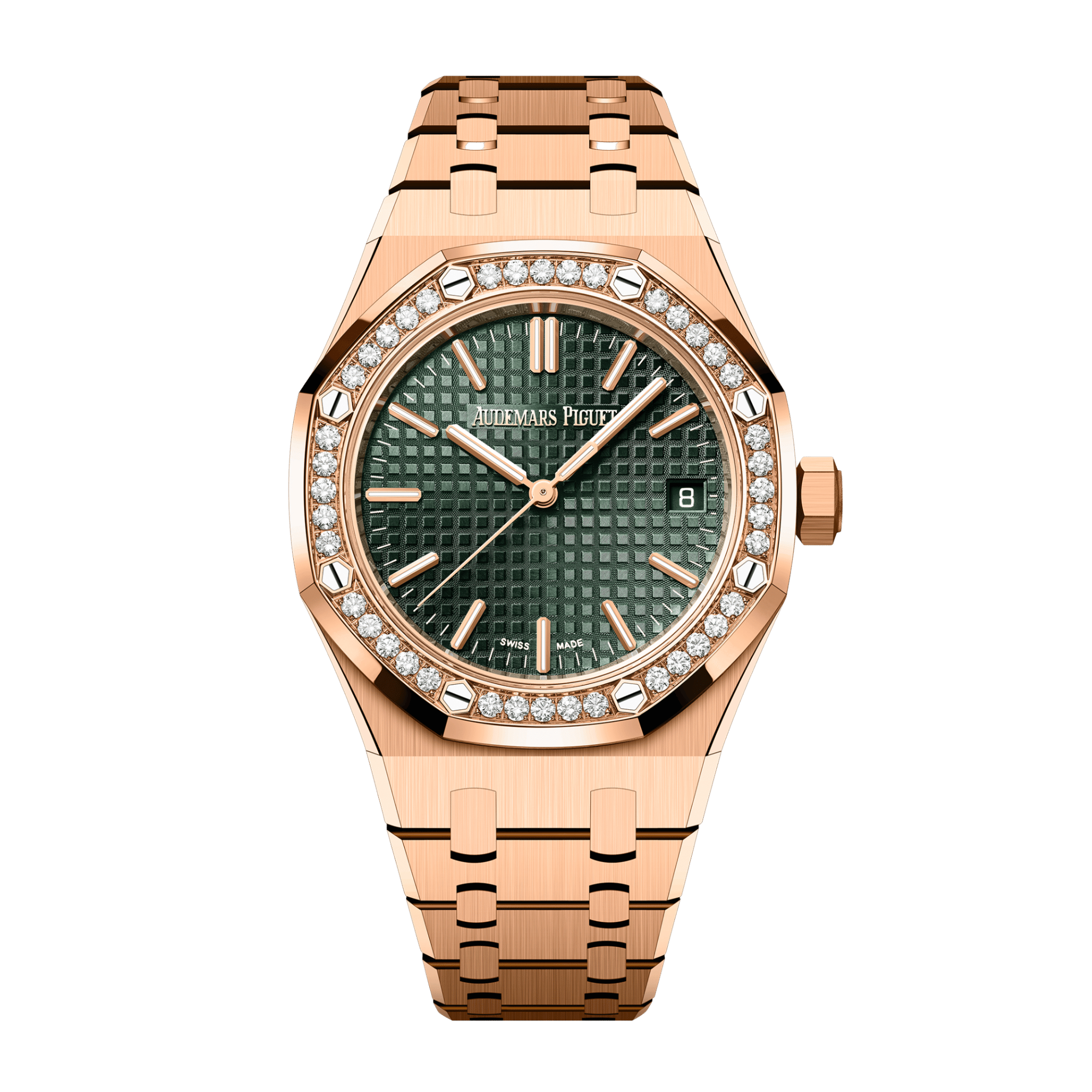 Royal Oak Rose Gold Diamond Green Dial 37mm Product Image