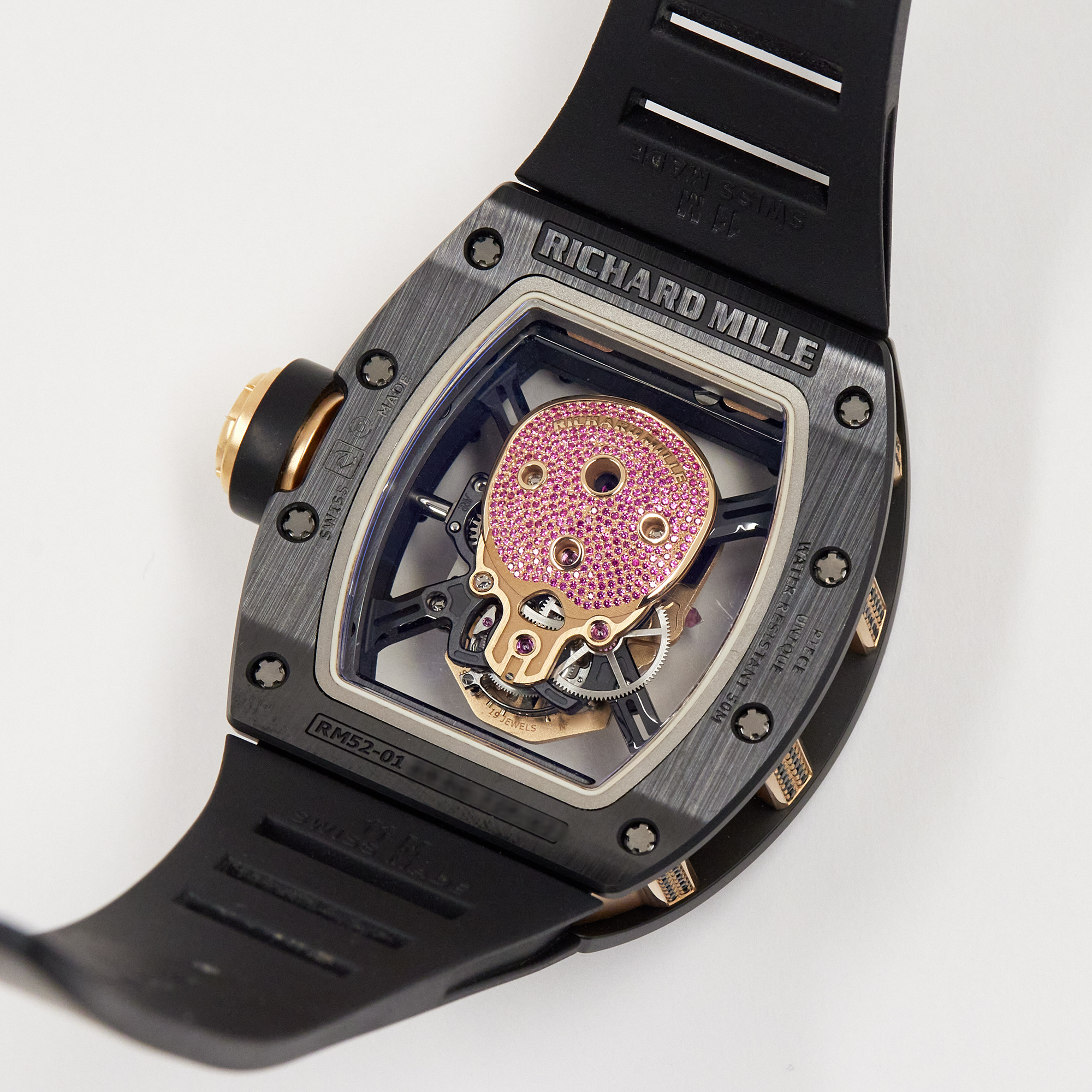 RM52-01 Black Ceramic Ruby Skull Product Image 4