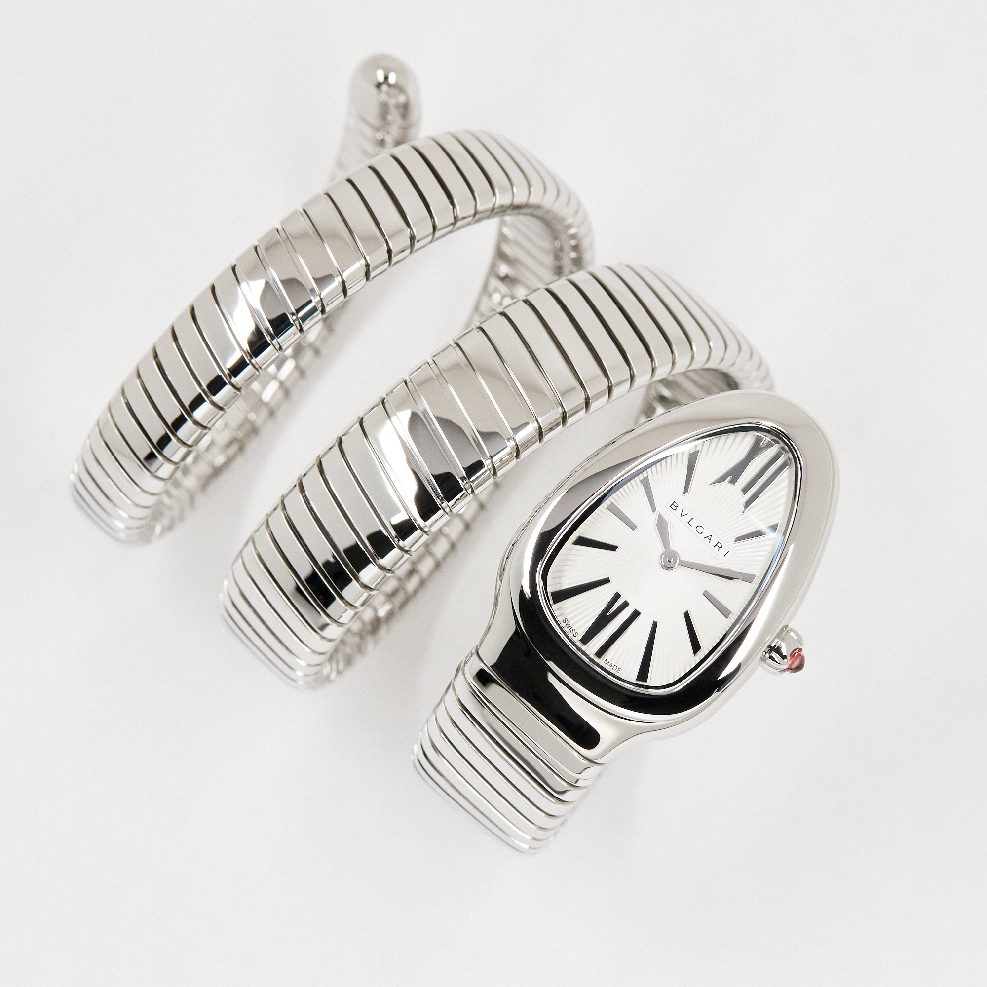 Serpenti Tubogas Steel Silver Dial 35mm Product Image 1