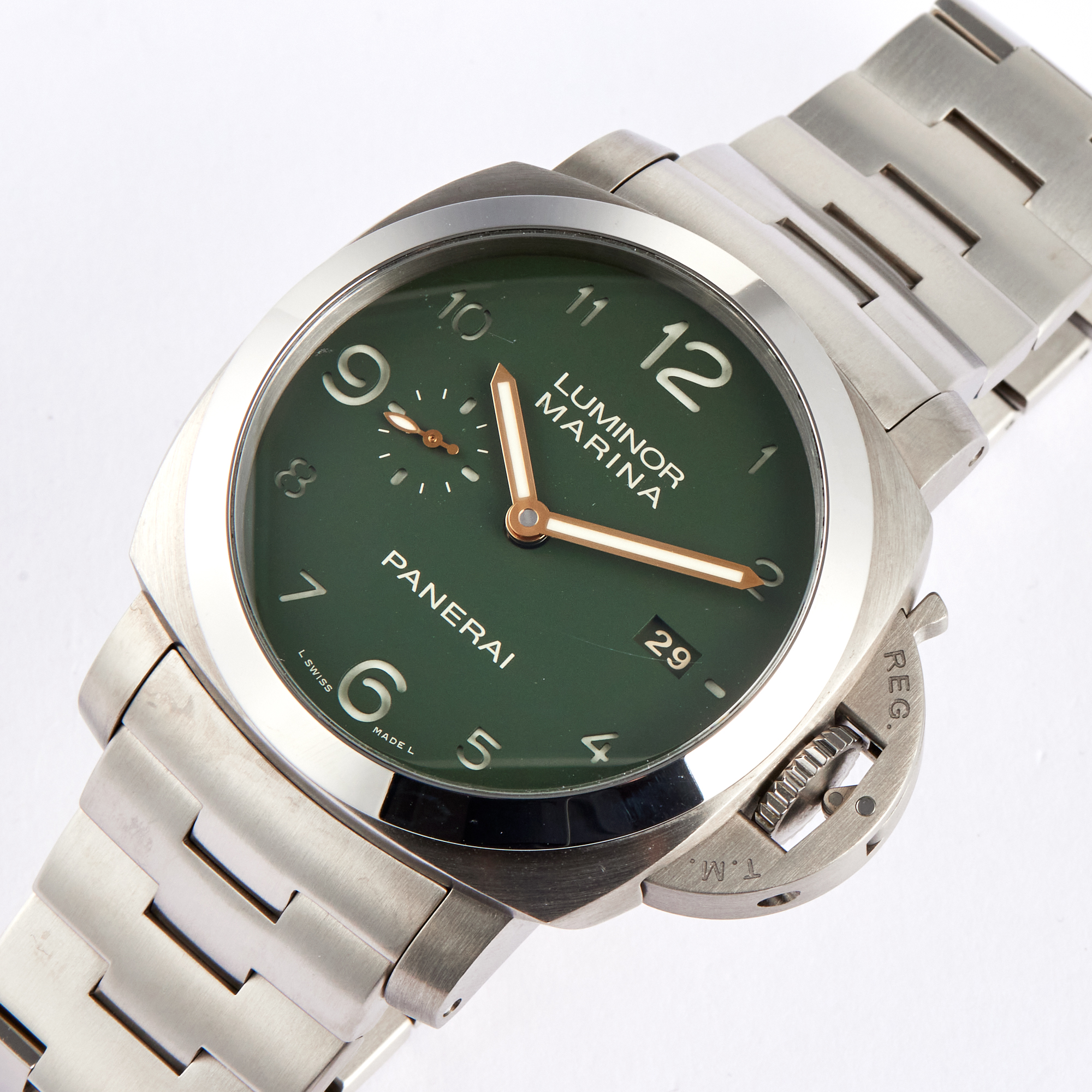 Luminor 1950 Marina "Harrods" Titanium Green Dial 44mm Product Image 1