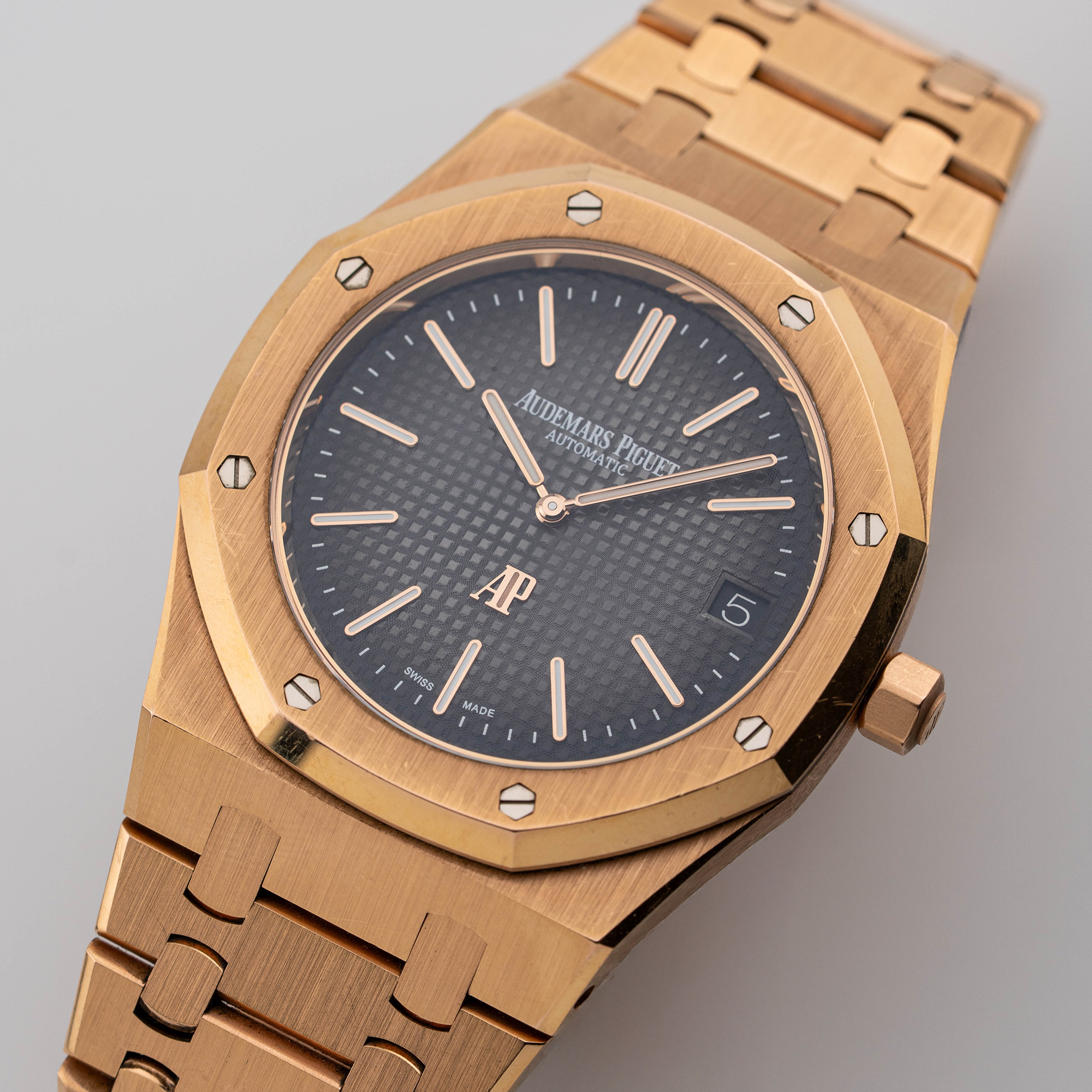 Royal Oak "Jumbo" Extra-Thin "50th Anniversary" Rose Gold Grey Dial 39mm Product Image 1