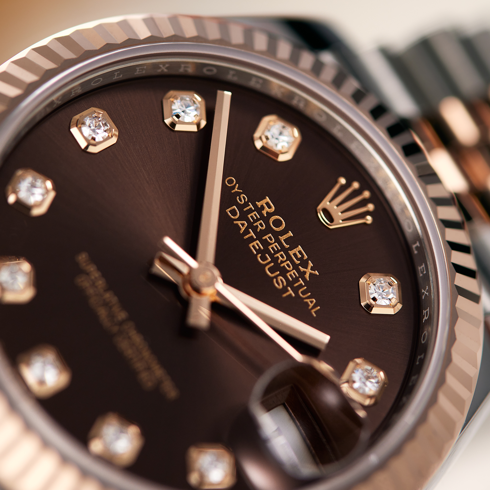 Datejust Rose Gold & Steel Jubilee Brown Dial 31mm Product Image