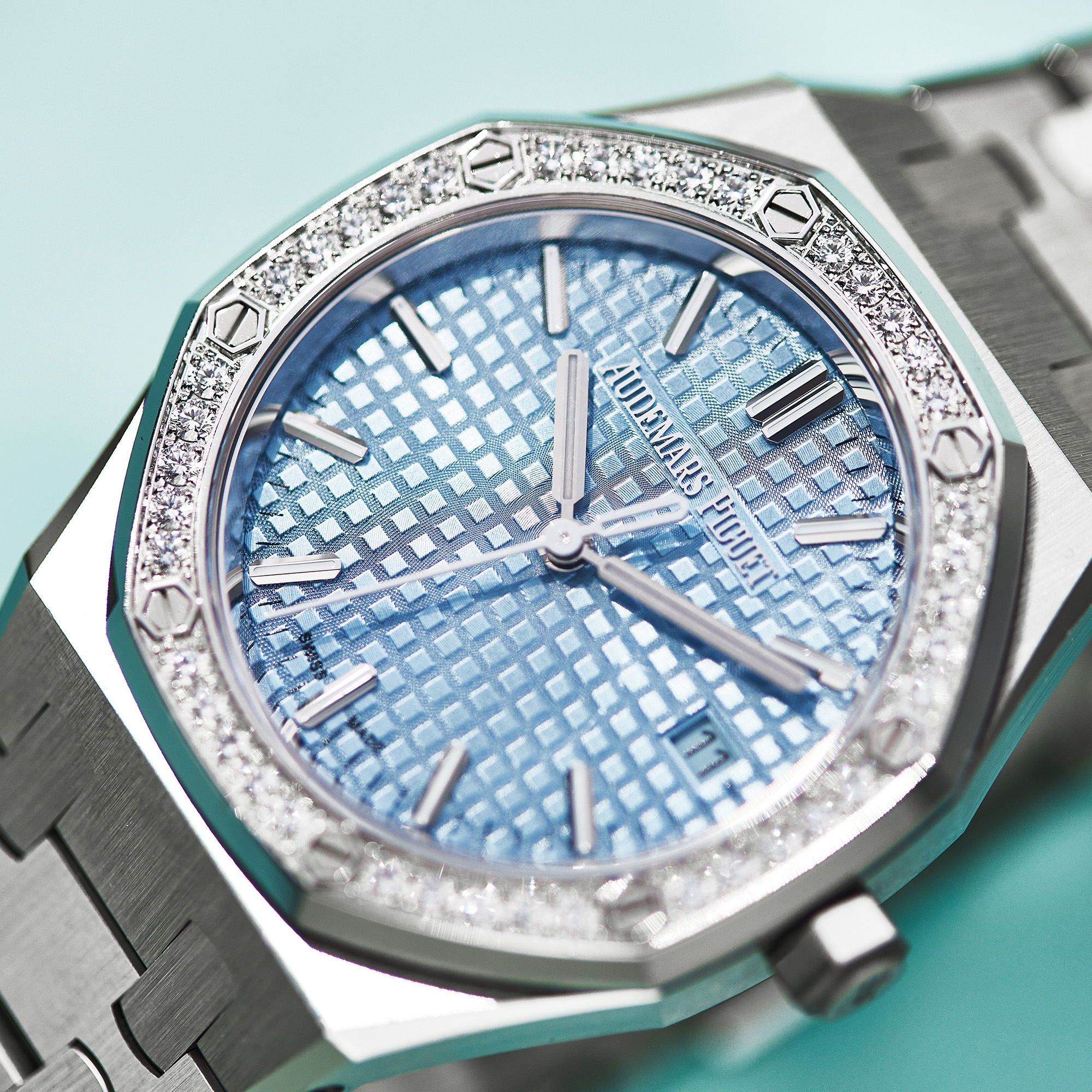 Royal Oak Steel Diamond Blue Dial 34mm Product Image