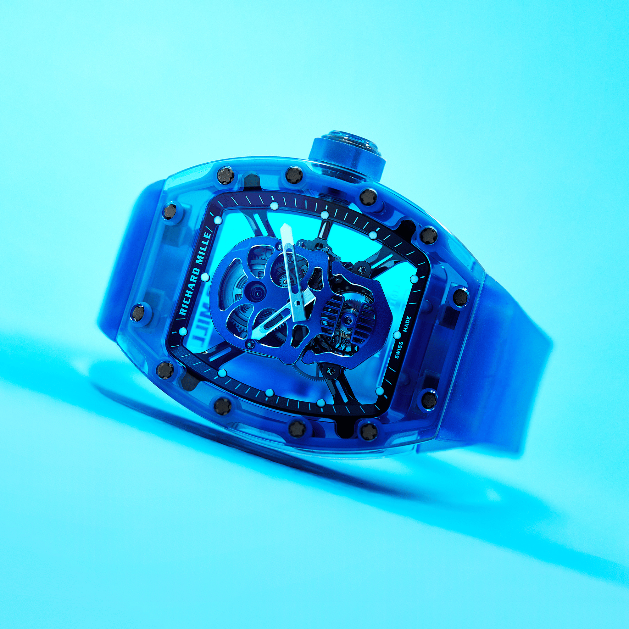 RM52-04 "Skull" Blue Sapphire Limited to 5 Pcs Product Image
