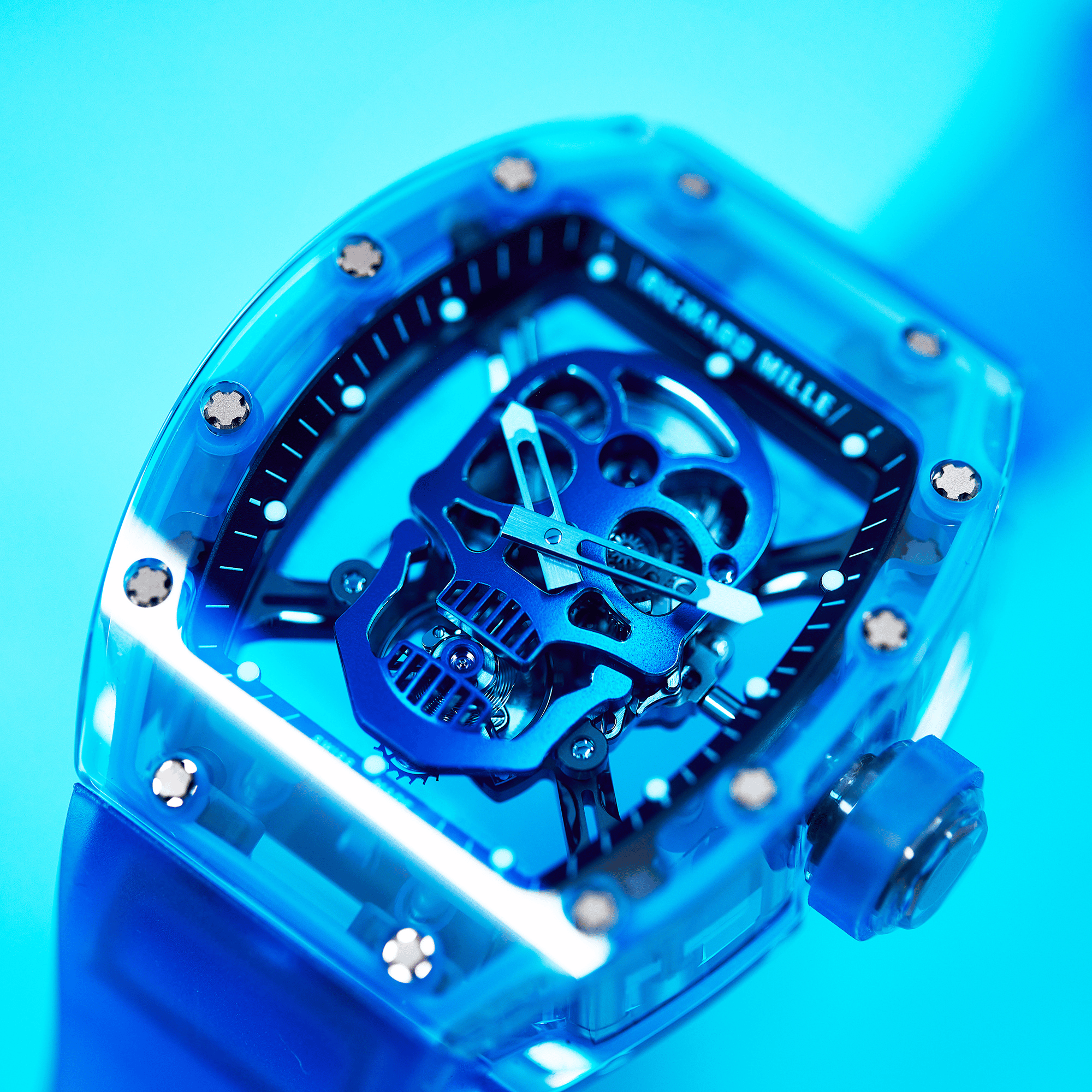 RM52-04 "Skull" Blue Sapphire Limited to 5 Pcs Product Image